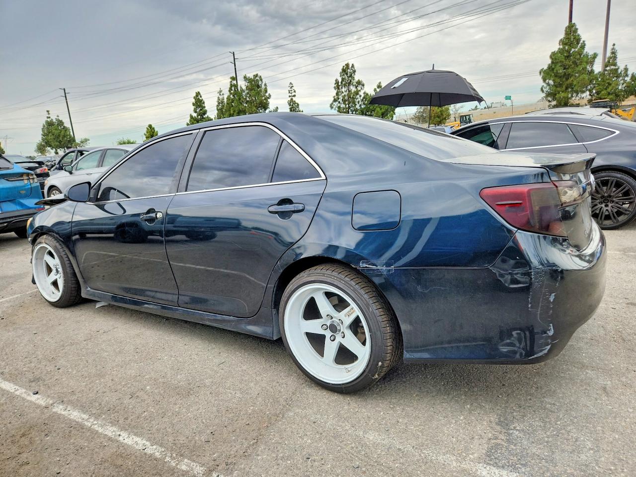 2013 Toyota Camry Se Blue vin: 4T1BF1FK0DU251245
