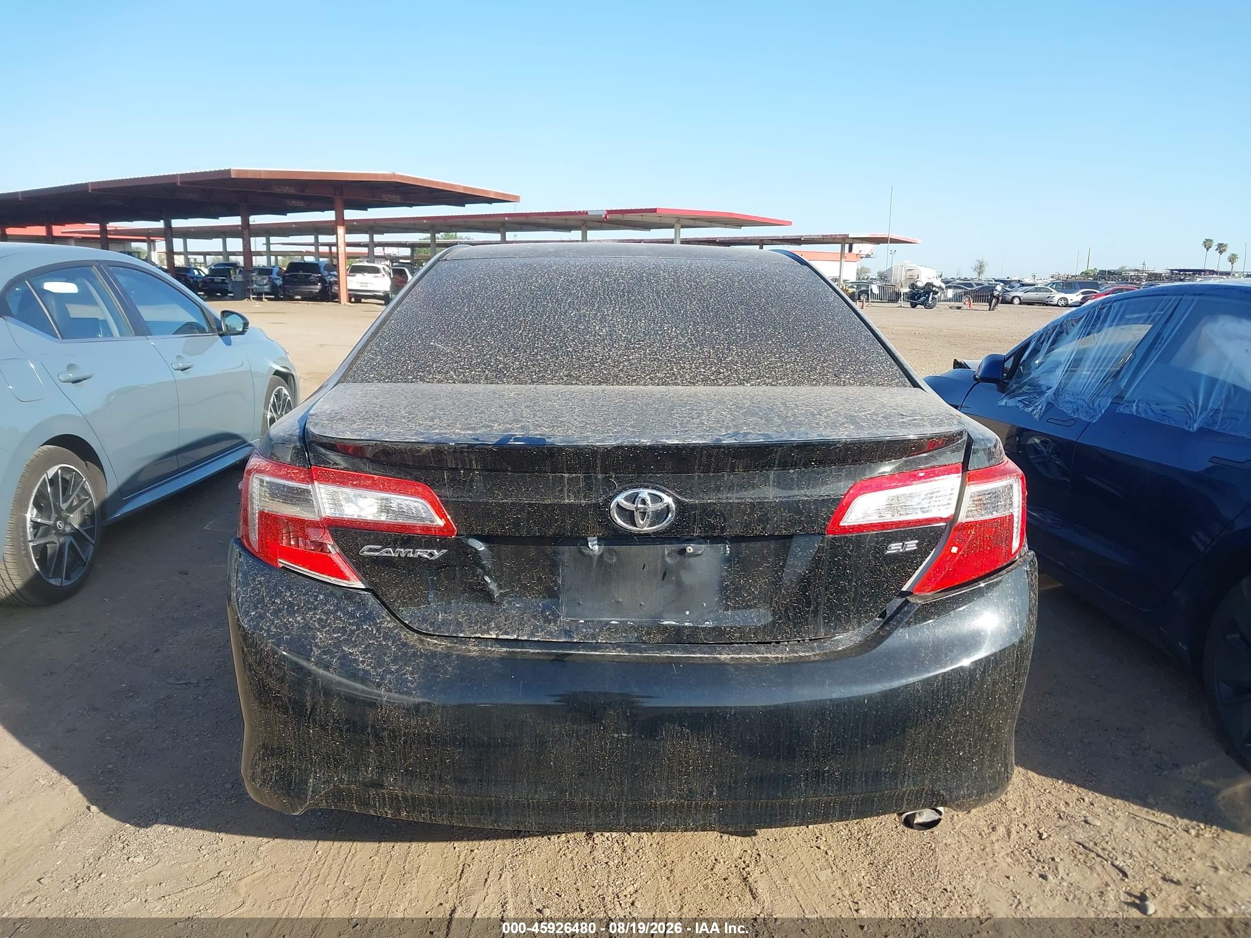 2013 Toyota Camry L/se/le/xle Black vin: 4T1BF1FK0DU281653