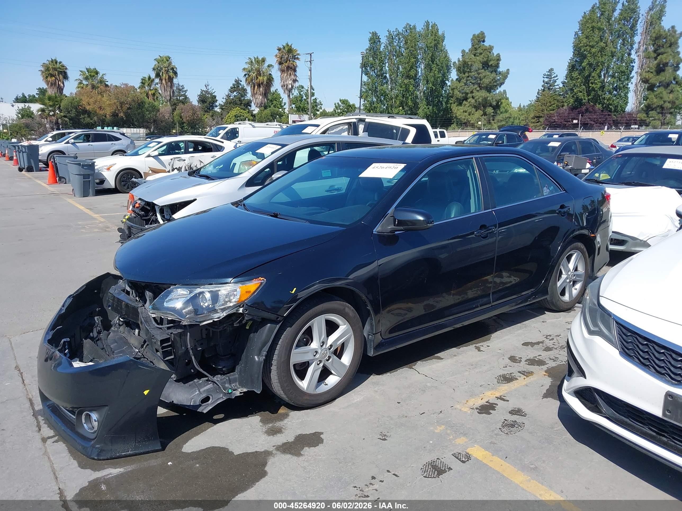 2013 Toyota Camry Se Black vin: 4T1BF1FK0DU640581