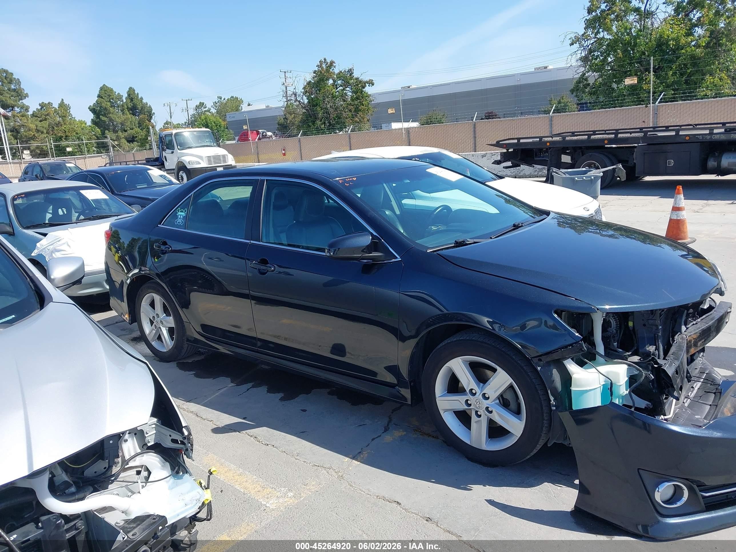 2013 Toyota Camry Se Black vin: 4T1BF1FK0DU640581
