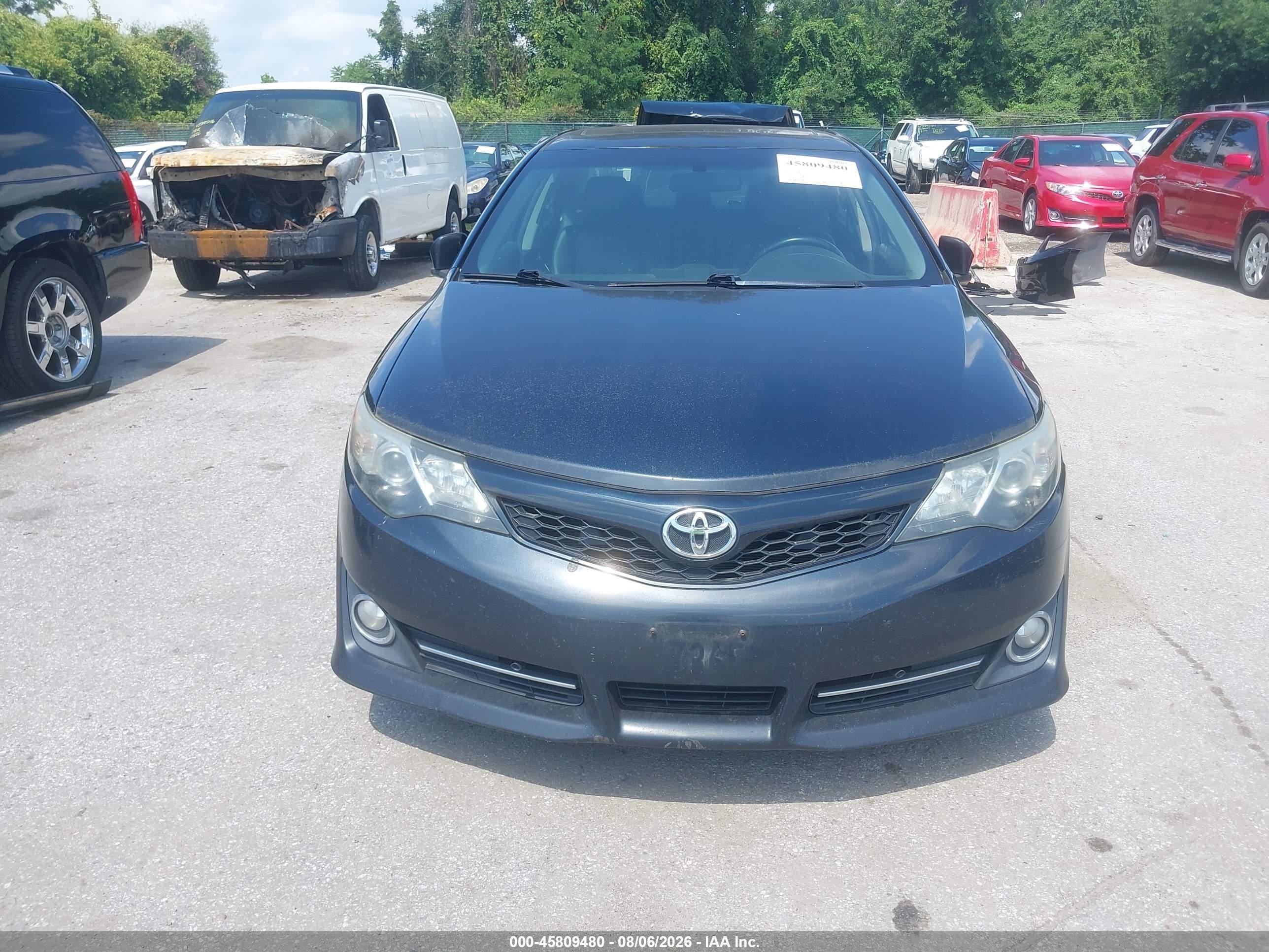 2013 Toyota Camry Se Gray vin: 4T1BF1FK0DU643433