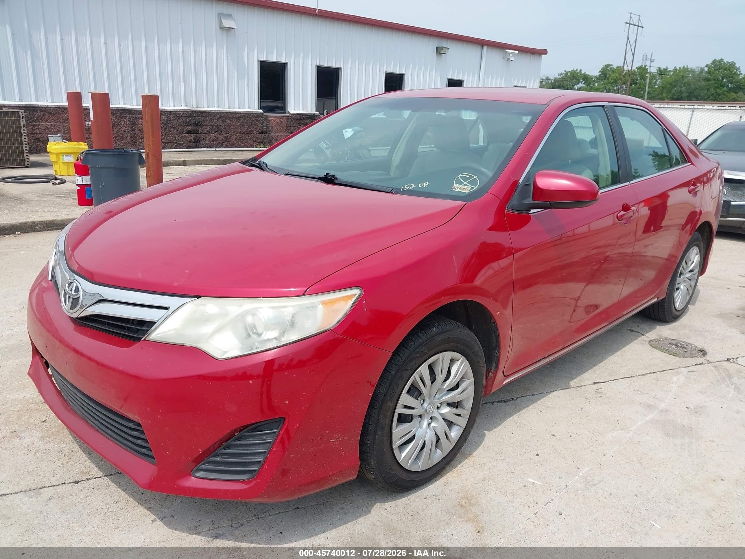 2013 Toyota Camry Le Красный vin: 4T1BF1FK0DU654688