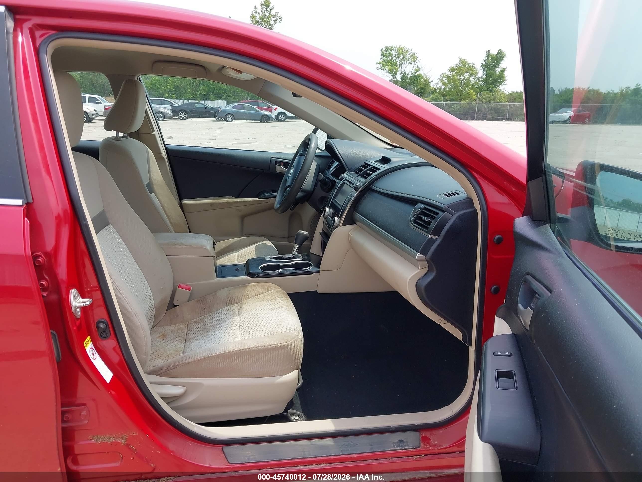 2013 Toyota Camry Le Красный vin: 4T1BF1FK0DU654688