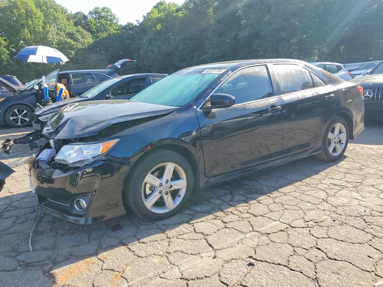 2013 Toyota Camry Se Black vin: 4T1BF1FK0DU655730