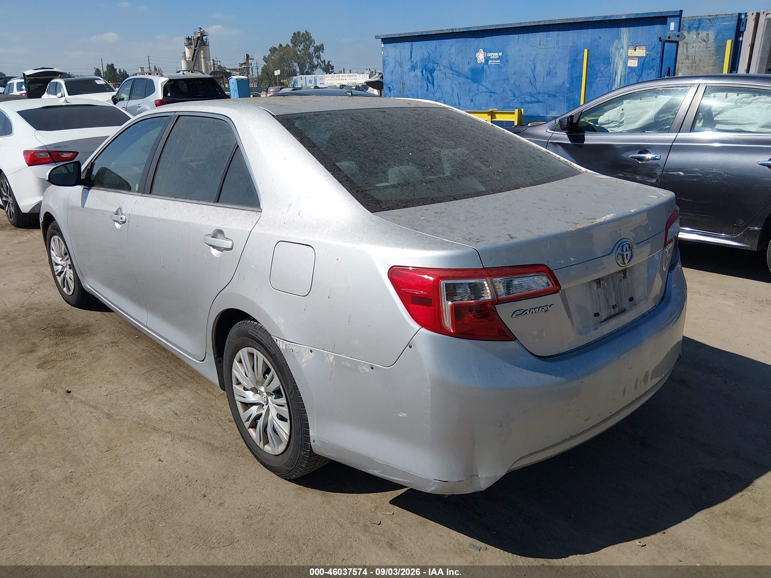 2013 Toyota Camry L Silver vin: 4T1BF1FK0DU702044