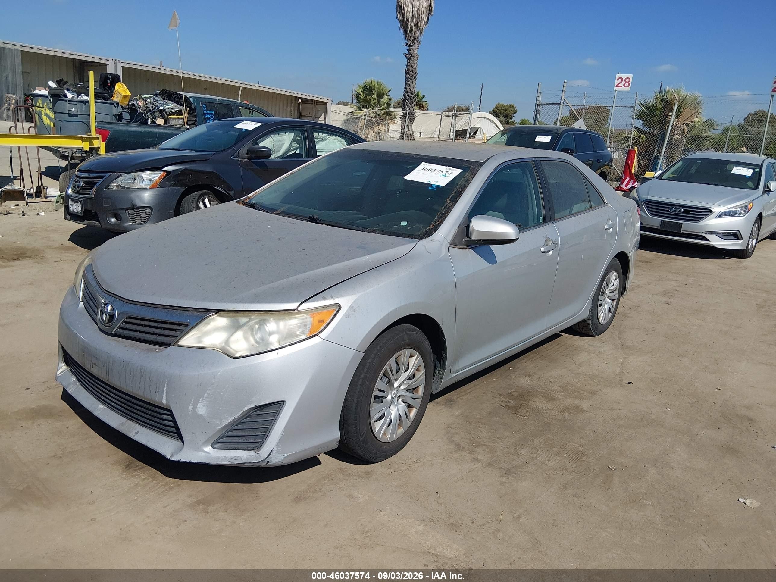 2013 Toyota Camry L Silver vin: 4T1BF1FK0DU702044