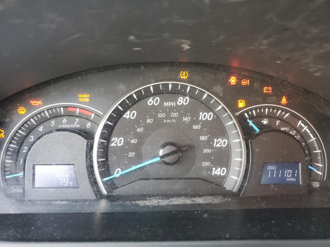 2013 Toyota Camry Le Черный vin: 4T1BF1FK0DU709351