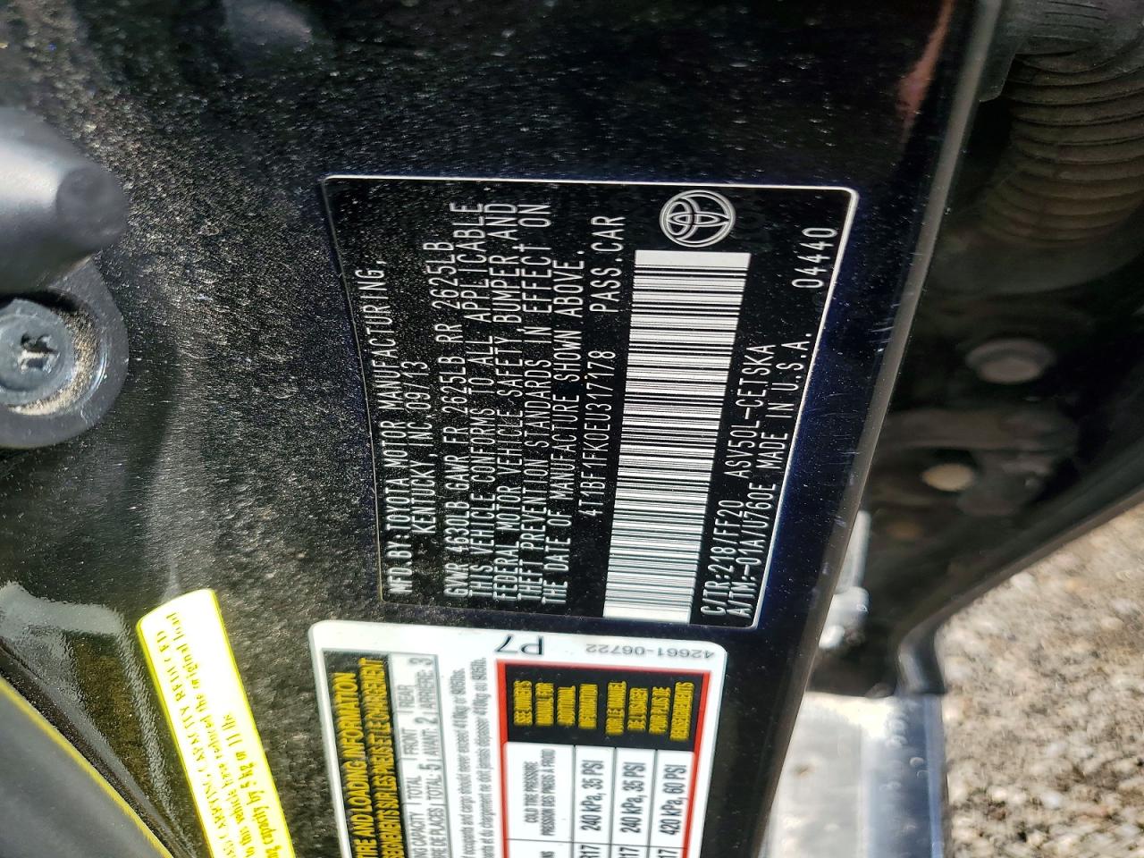 2014 Toyota Camry Se Black vin: 4T1BF1FK0EU317178