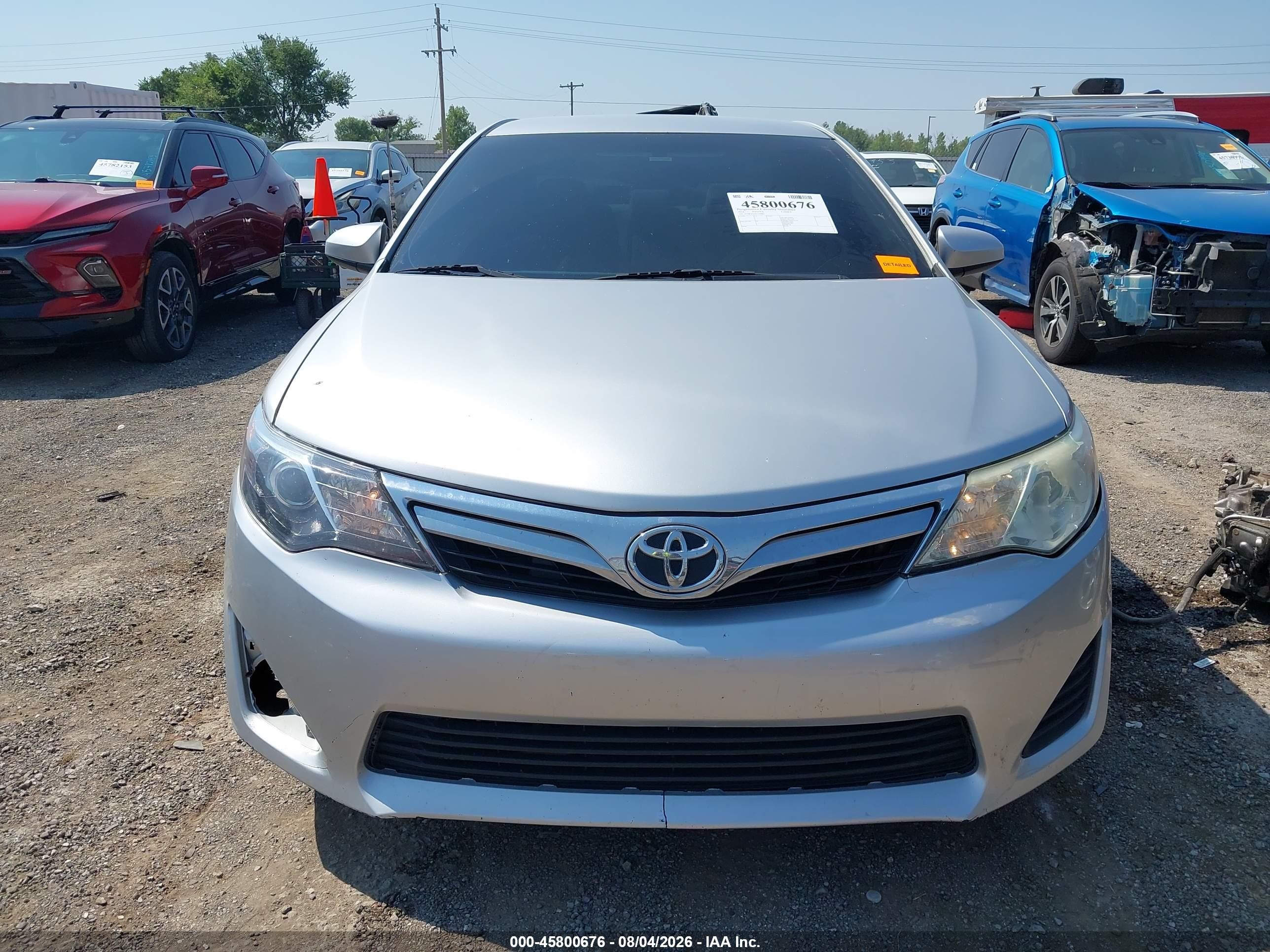 2014 Toyota Camry Le Silver vin: 4T1BF1FK0EU339083
