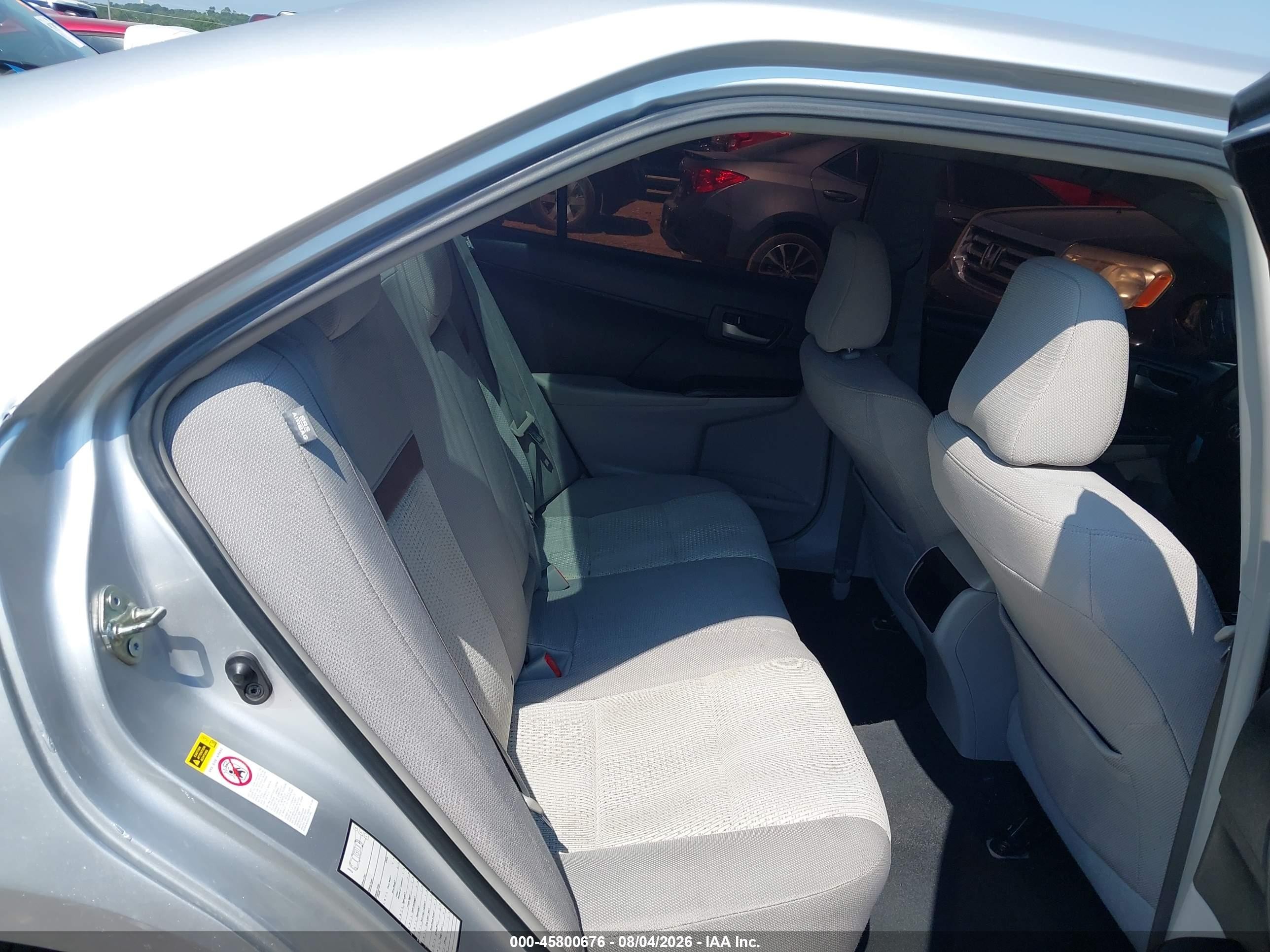 2014 Toyota Camry Le Silver vin: 4T1BF1FK0EU339083