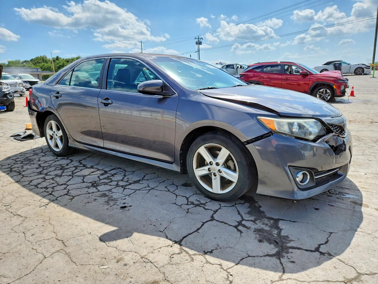 2014 Toyota Camry Se Gray vin: 4T1BF1FK0EU340119