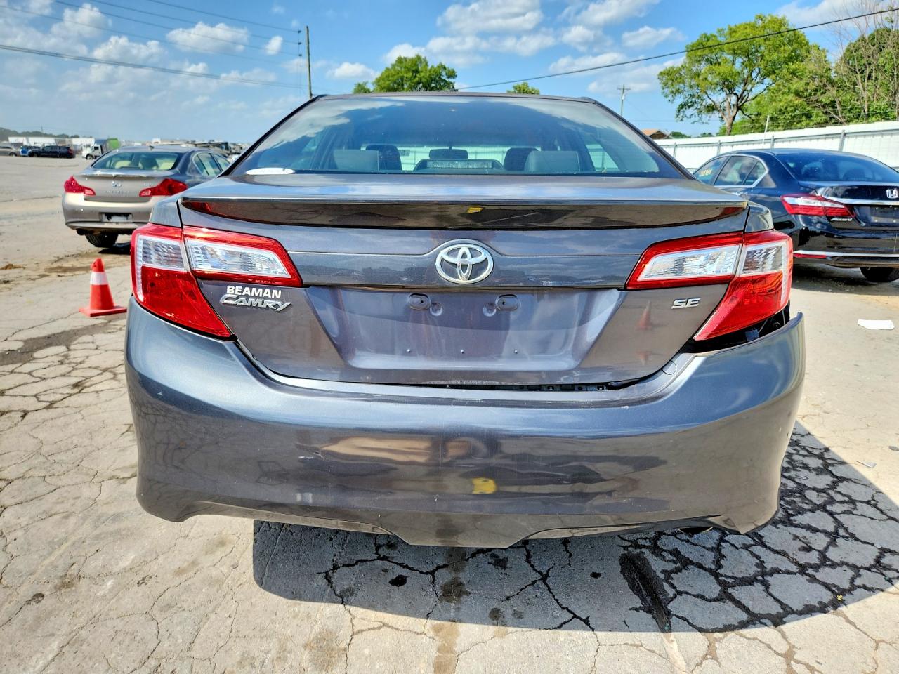 2014 Toyota Camry Se Gray vin: 4T1BF1FK0EU340119