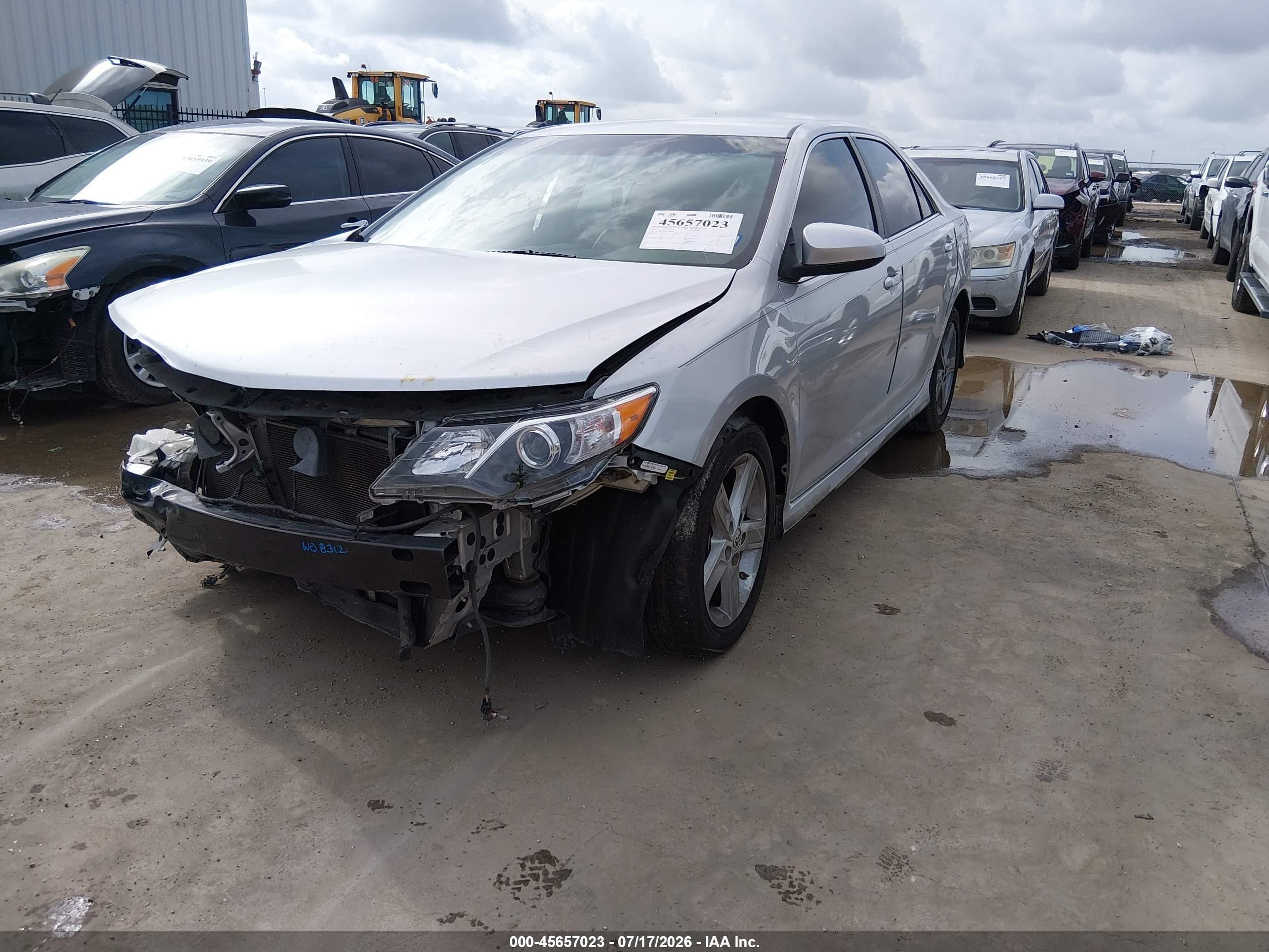 2014 Toyota Camry Se Gray vin: 4T1BF1FK0EU348866