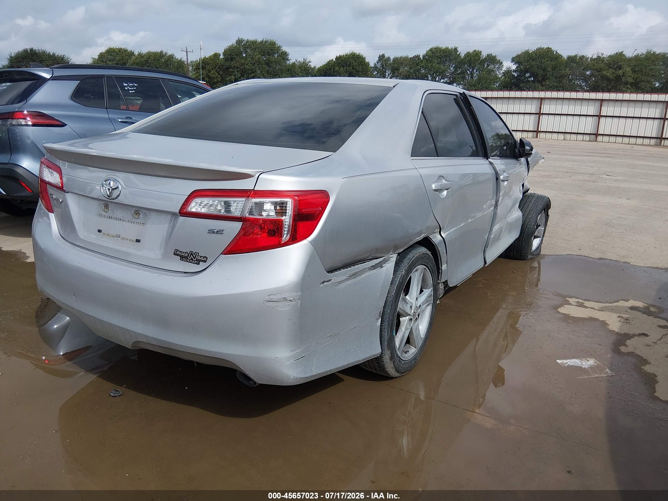 2014 Toyota Camry Se Gray vin: 4T1BF1FK0EU348866