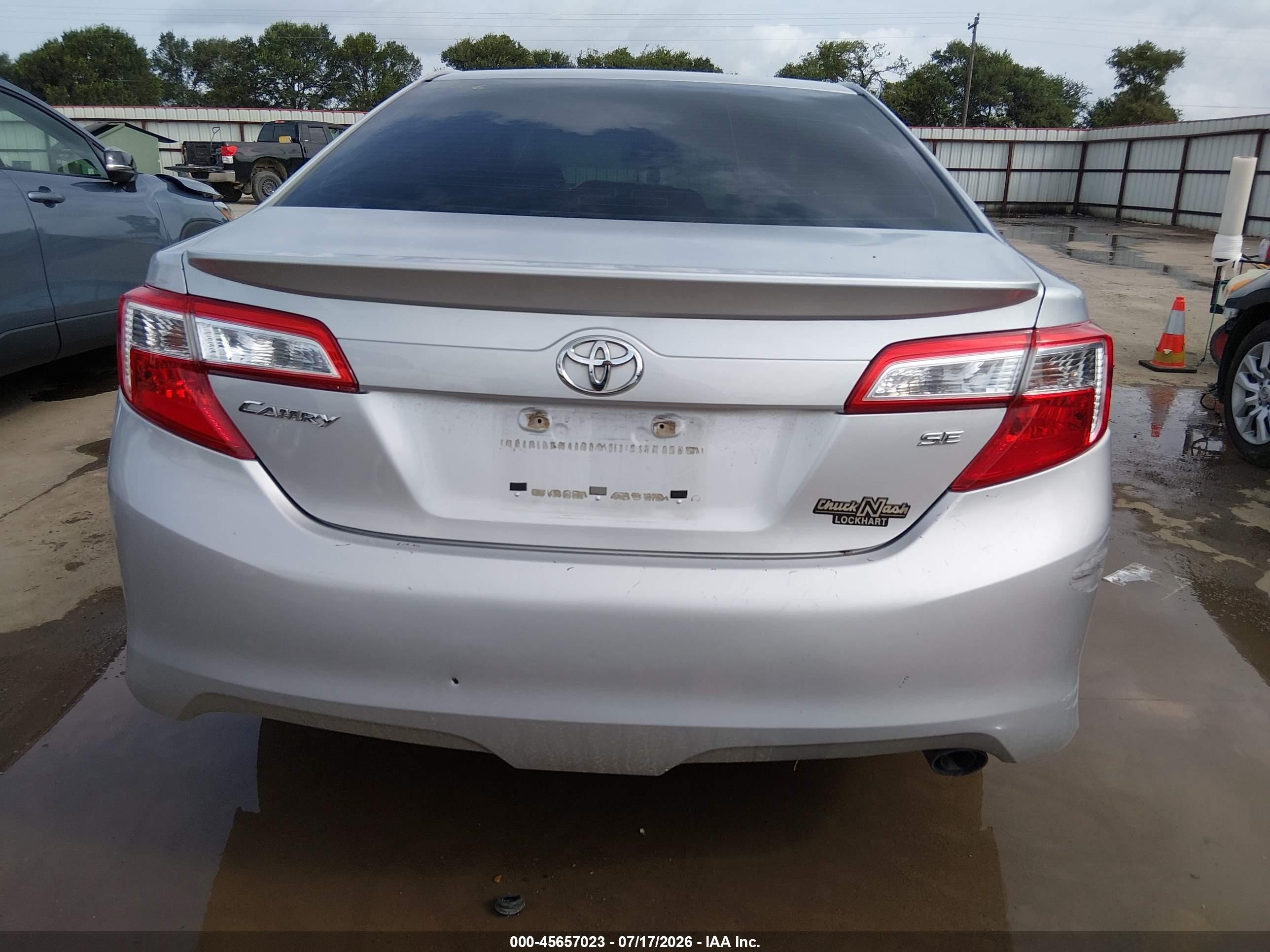 2014 Toyota Camry Se Gray vin: 4T1BF1FK0EU348866