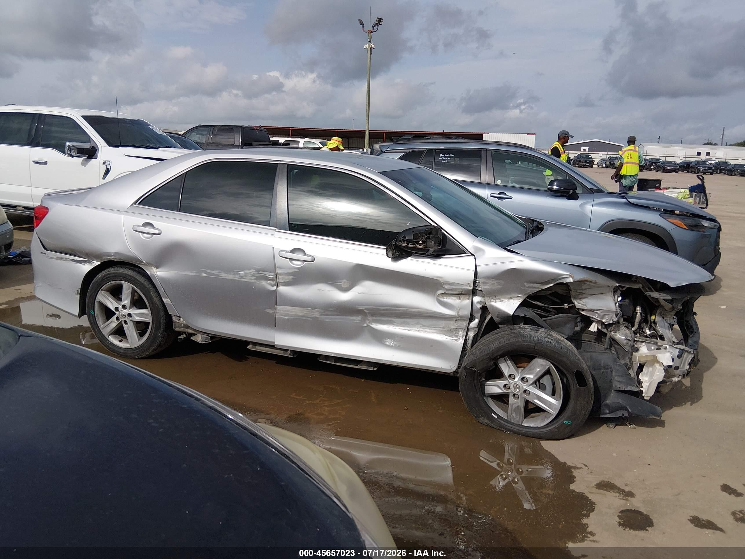 2014 Toyota Camry Se Gray vin: 4T1BF1FK0EU348866