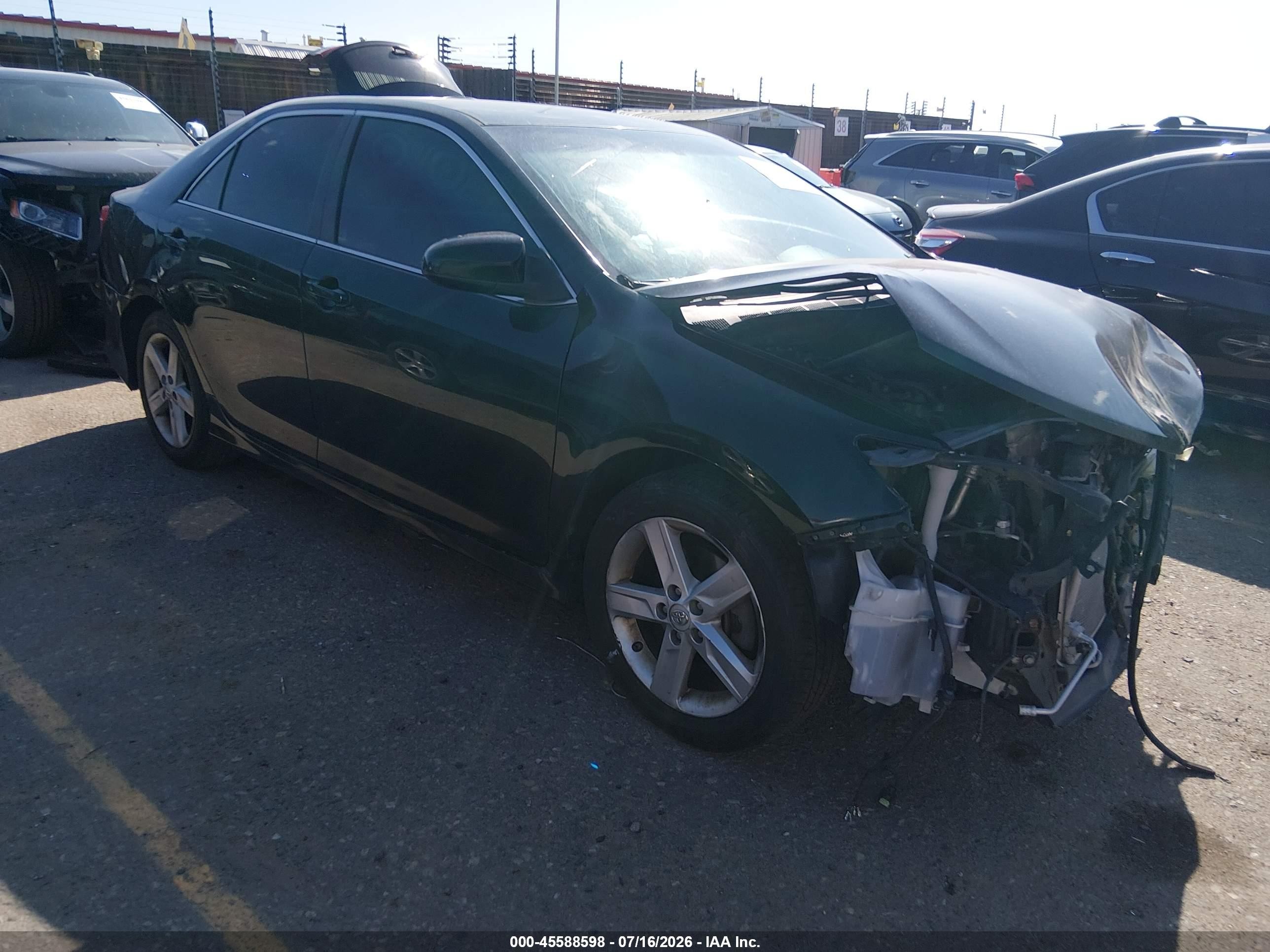 2014 Toyota Camry Se Black vin: 4T1BF1FK0EU352576