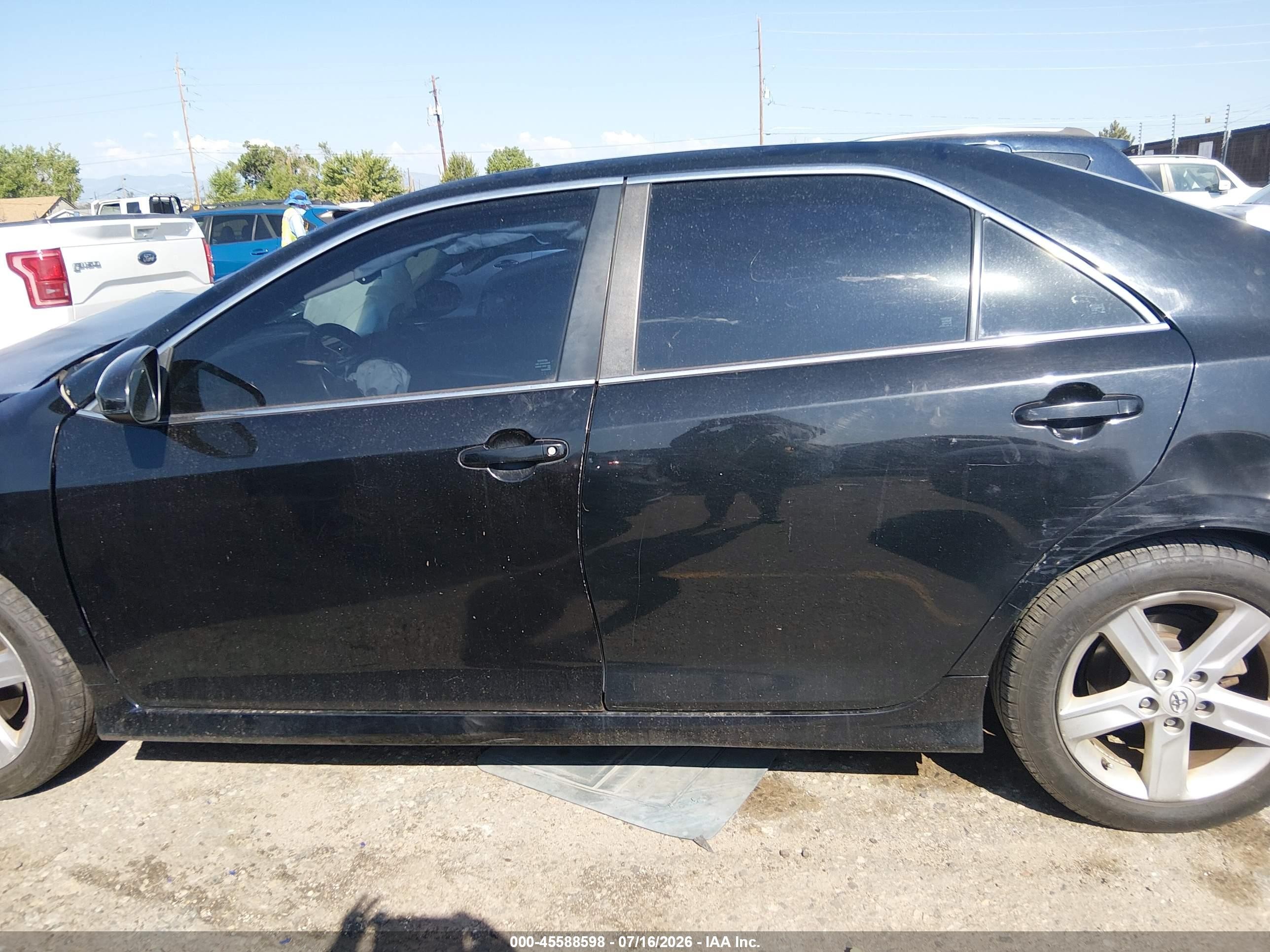 2014 Toyota Camry Se Black vin: 4T1BF1FK0EU352576