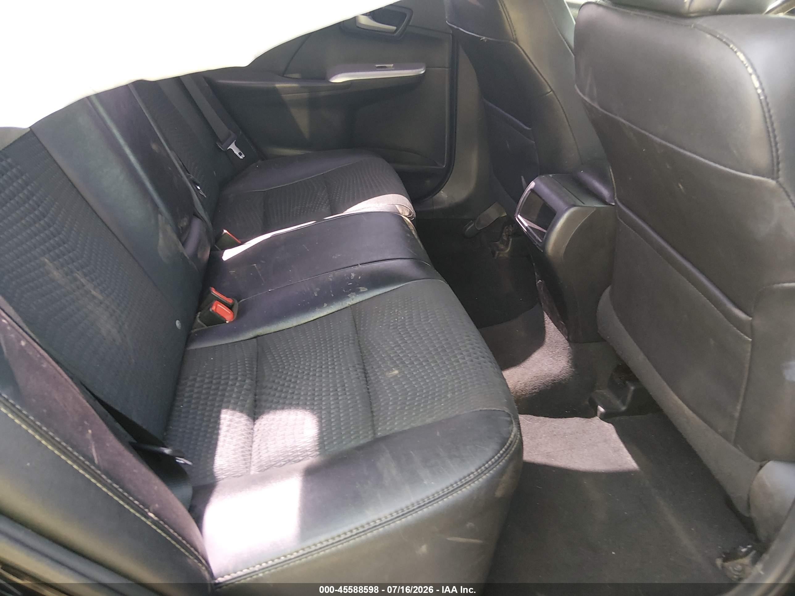 2014 Toyota Camry Se Black vin: 4T1BF1FK0EU352576