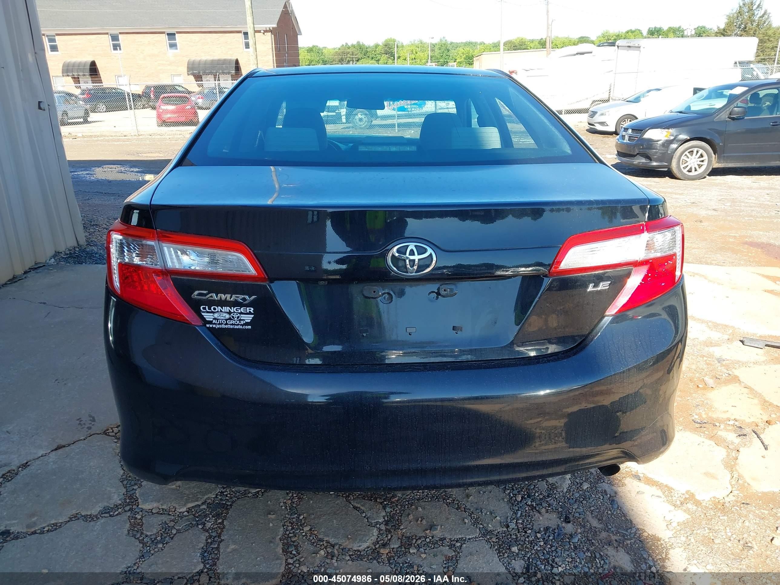 2014 Toyota Camry Le Black vin: 4T1BF1FK0EU360838