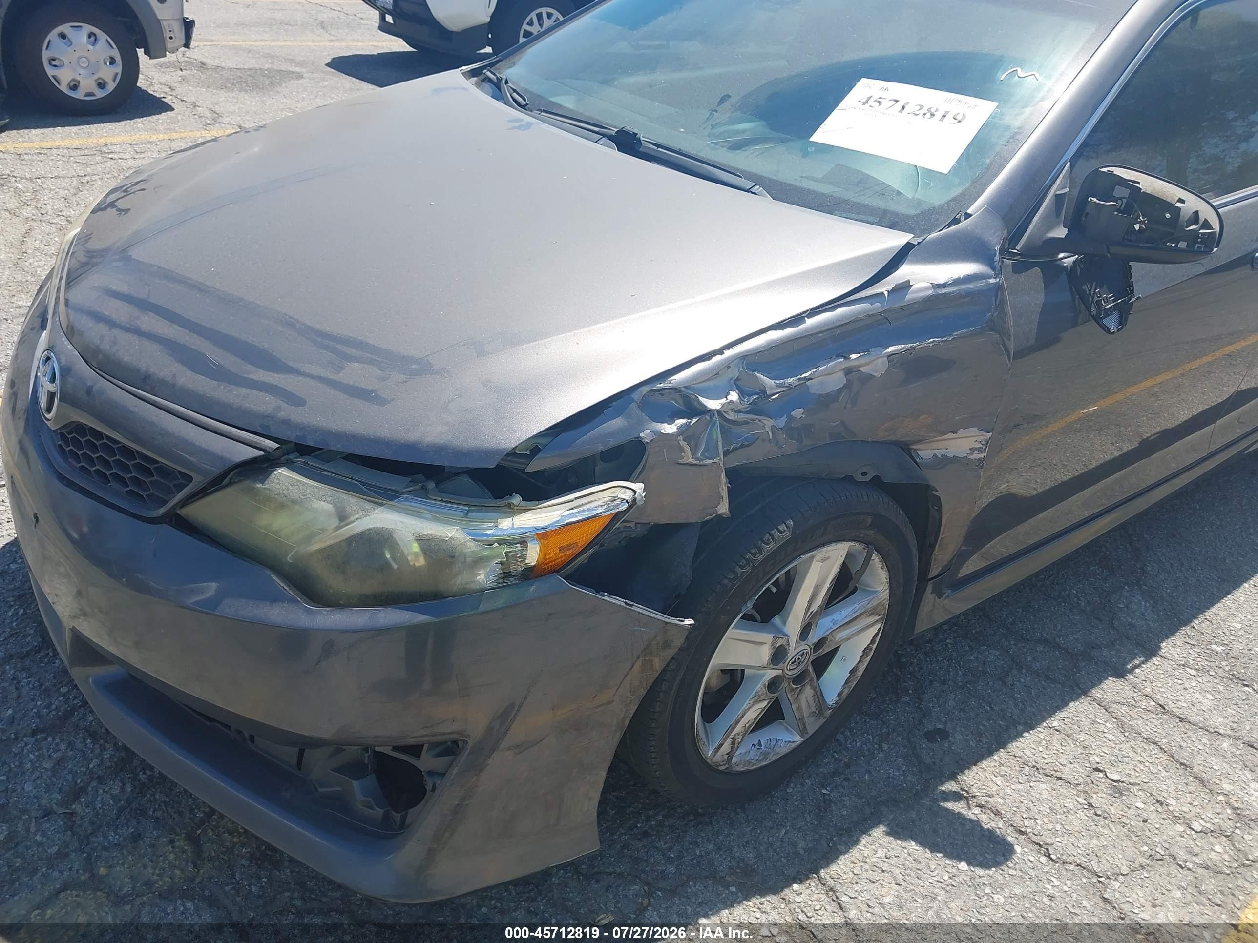 2014 Toyota Camry Se Gray vin: 4T1BF1FK0EU365750