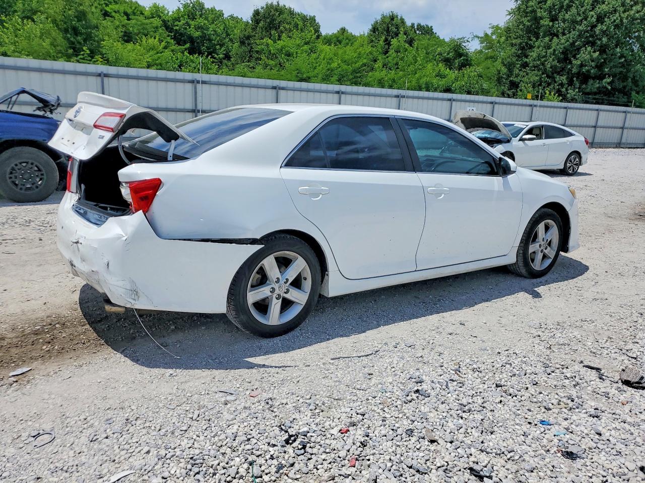 2014 Toyota Camry Se White vin: 4T1BF1FK0EU391071