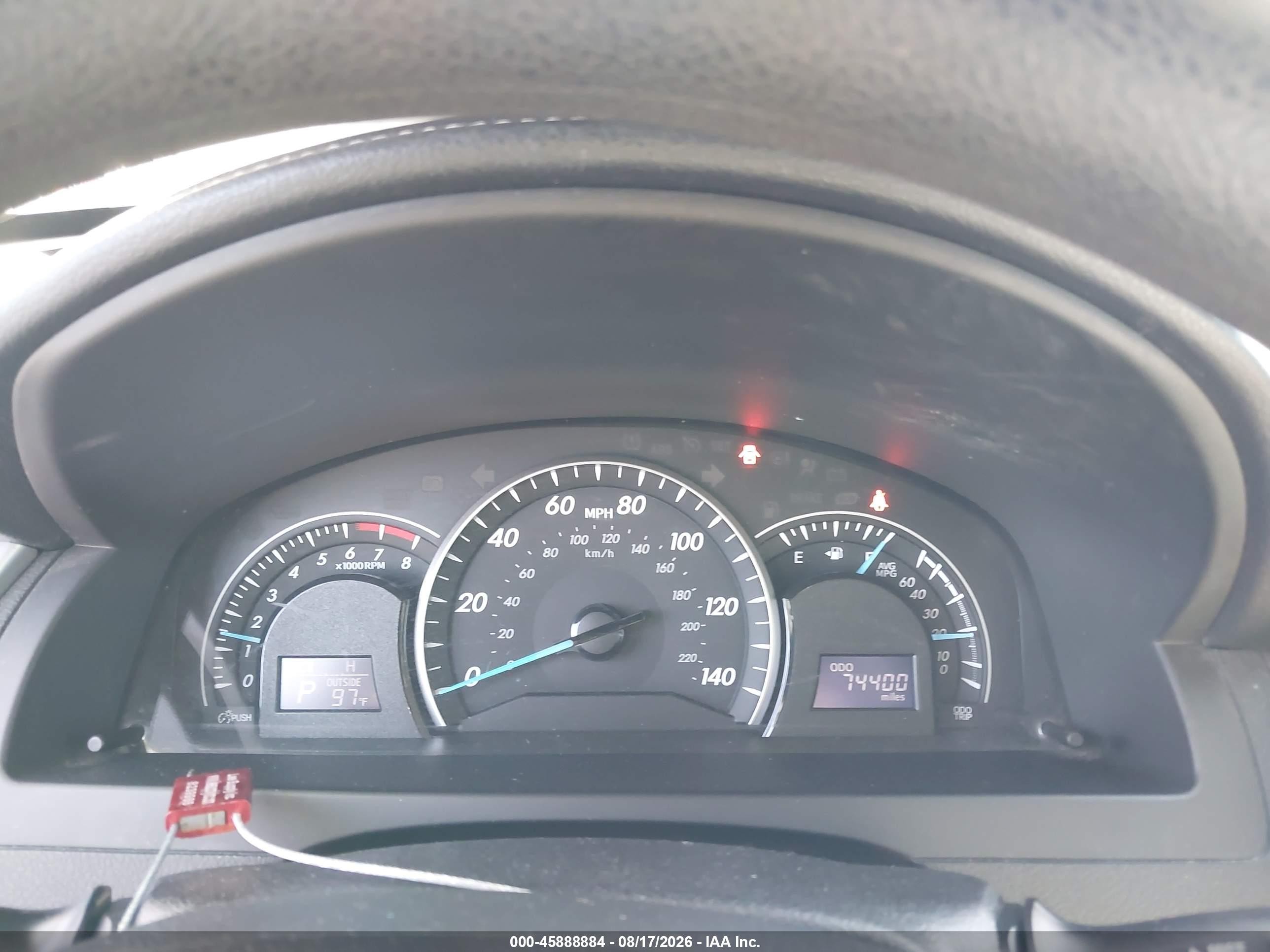 2014 Toyota Camry Le Черный vin: 4T1BF1FK0EU425915