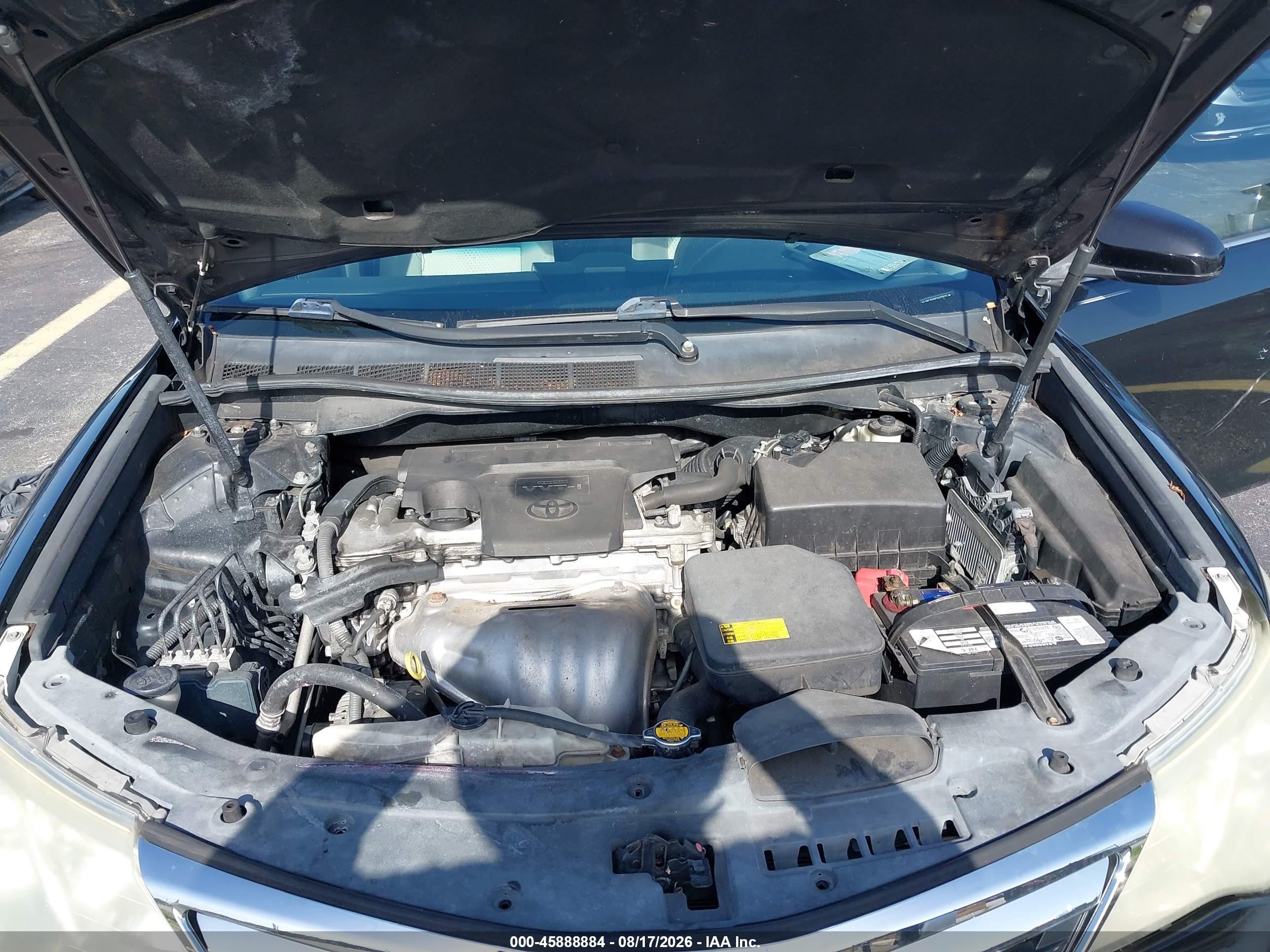2014 Toyota Camry Le Черный vin: 4T1BF1FK0EU425915