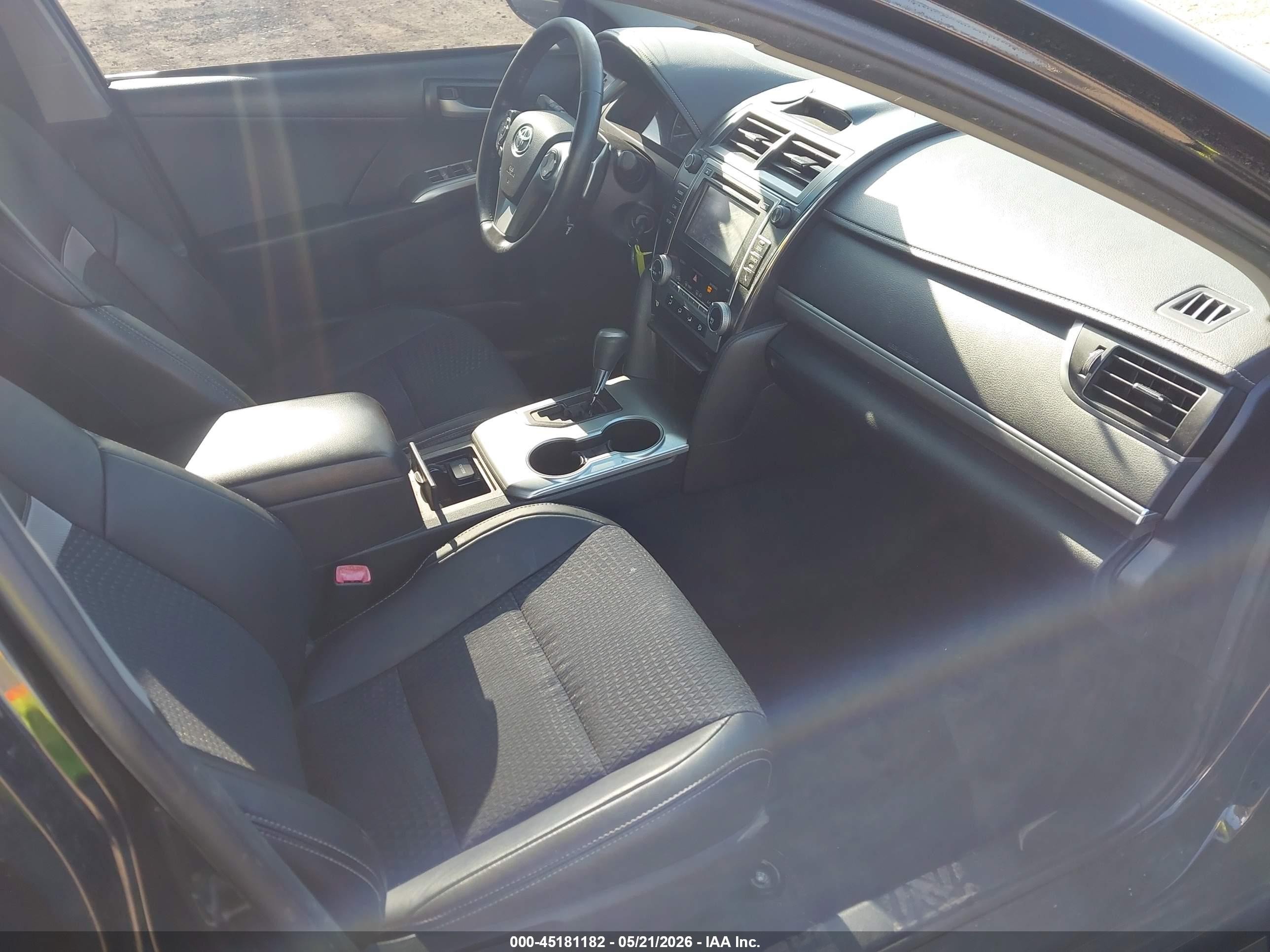 2014 Toyota Camry Se Black vin: 4T1BF1FK0EU431469