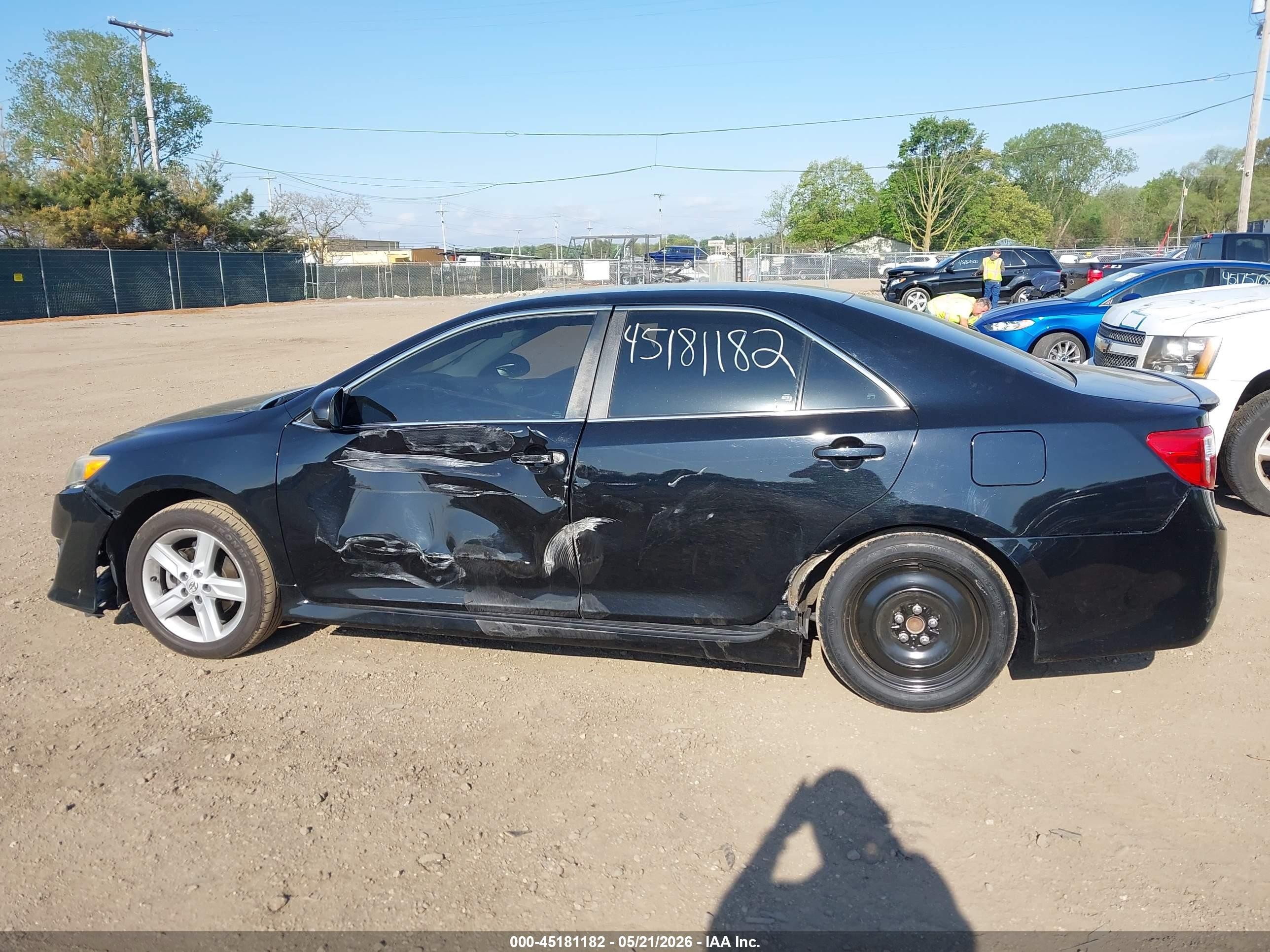 2014 Toyota Camry Se Black vin: 4T1BF1FK0EU431469