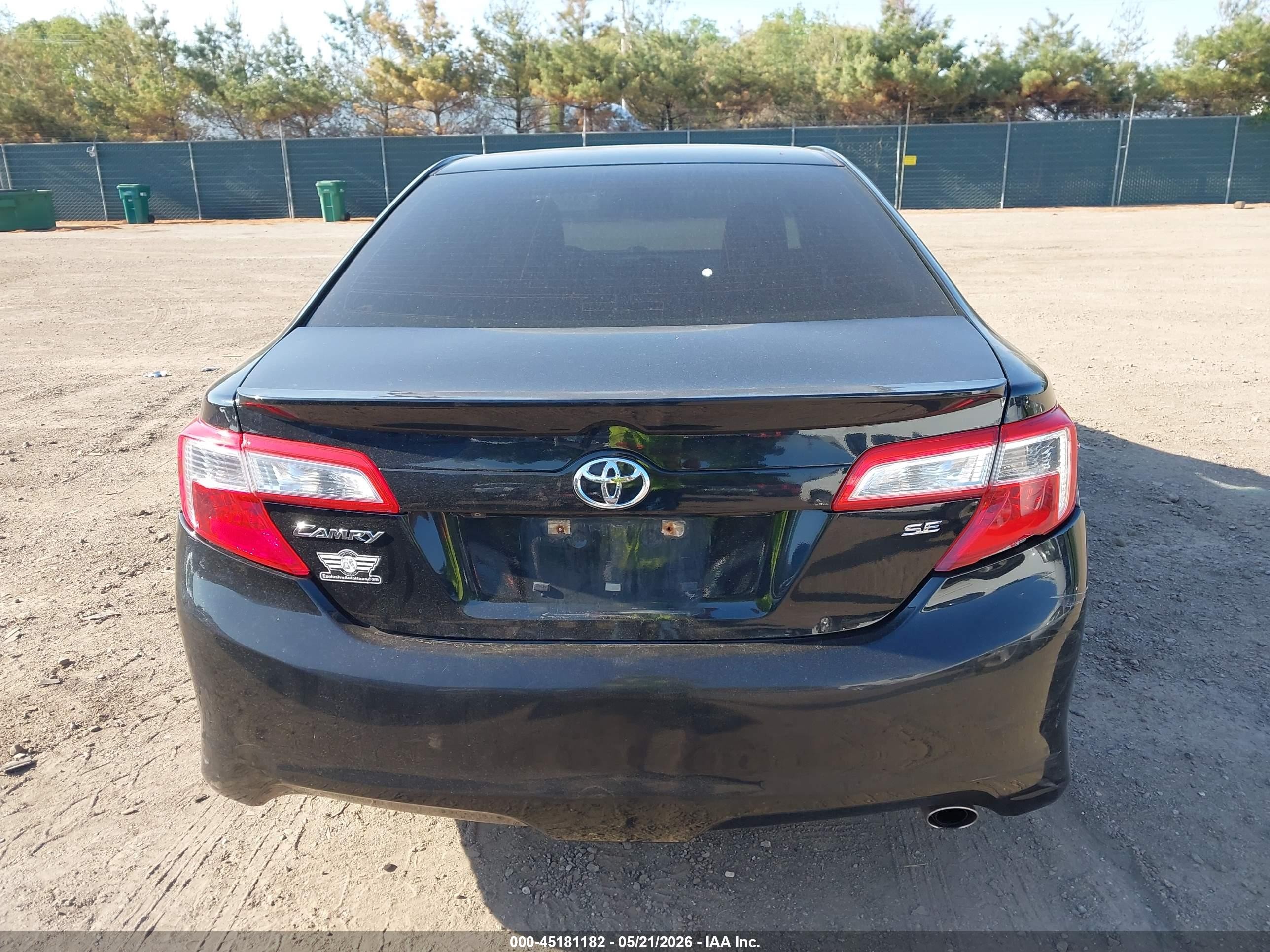 2014 Toyota Camry Se Black vin: 4T1BF1FK0EU431469