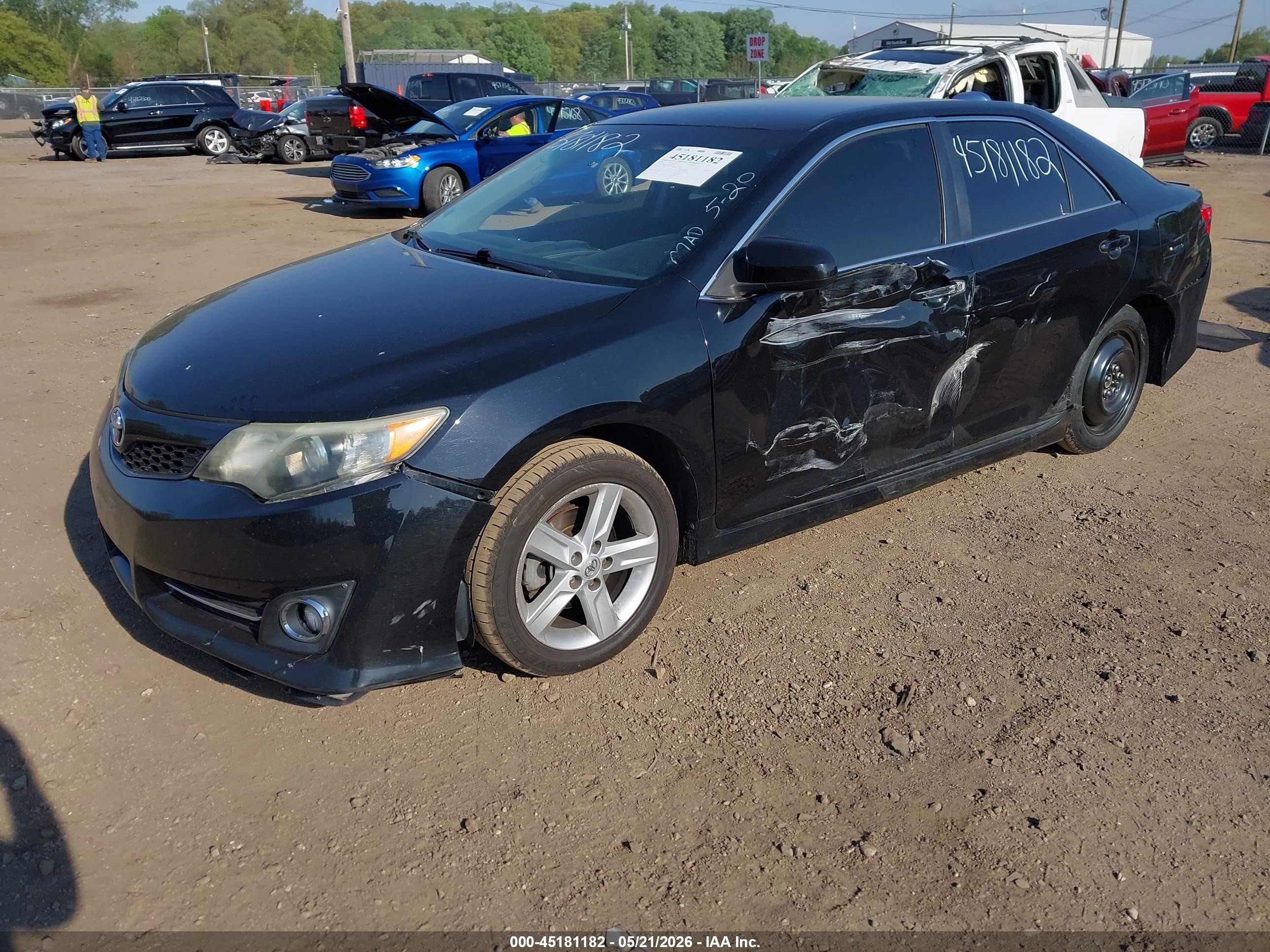 2014 Toyota Camry Se Black vin: 4T1BF1FK0EU431469