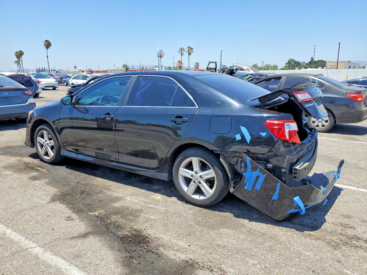 2014 Toyota Camry Se Black vin: 4T1BF1FK0EU445615
