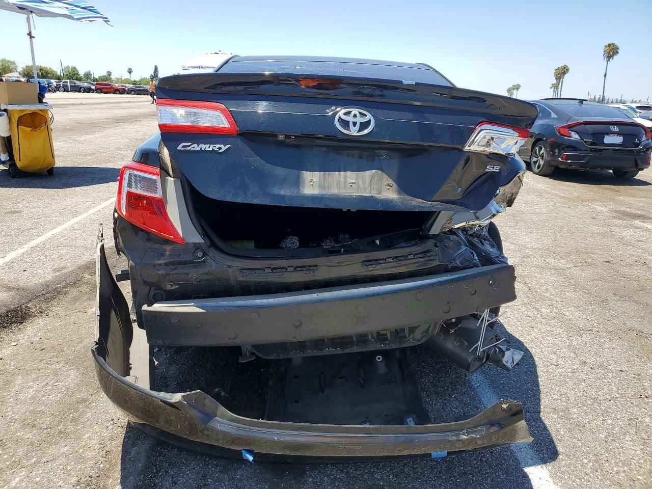 2014 Toyota Camry Se Black vin: 4T1BF1FK0EU445615