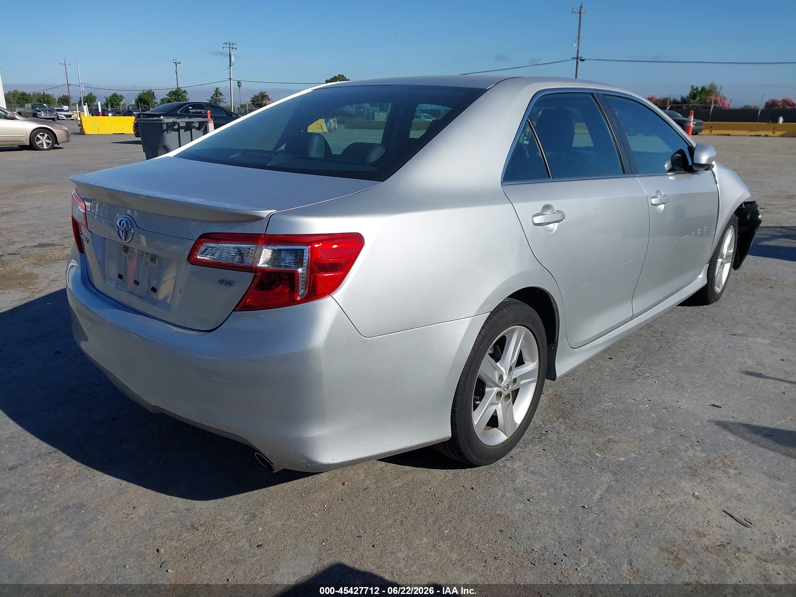 2014 Toyota Camry Se Gray vin: 4T1BF1FK0EU453522