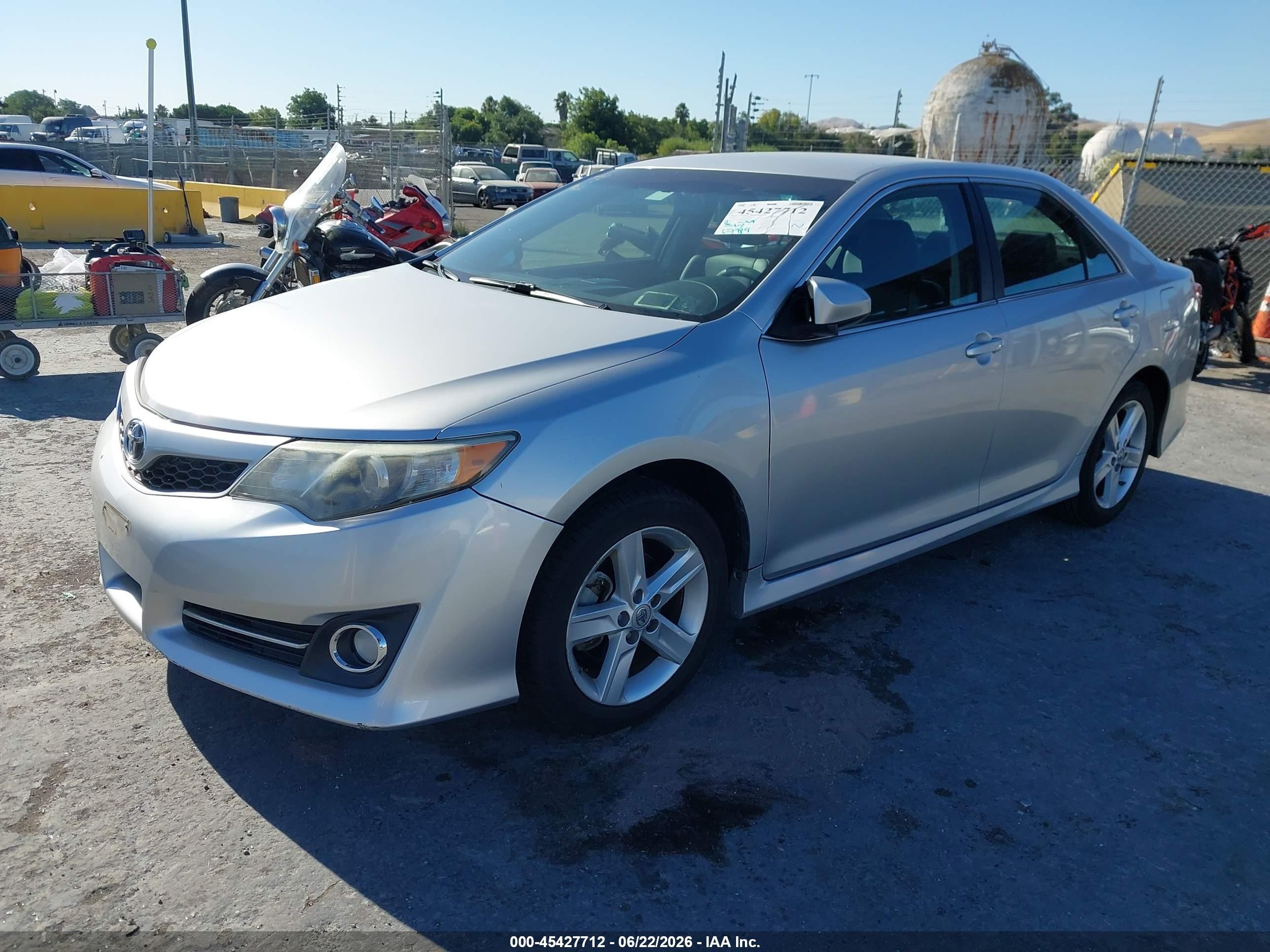 2014 Toyota Camry Se Gray vin: 4T1BF1FK0EU453522