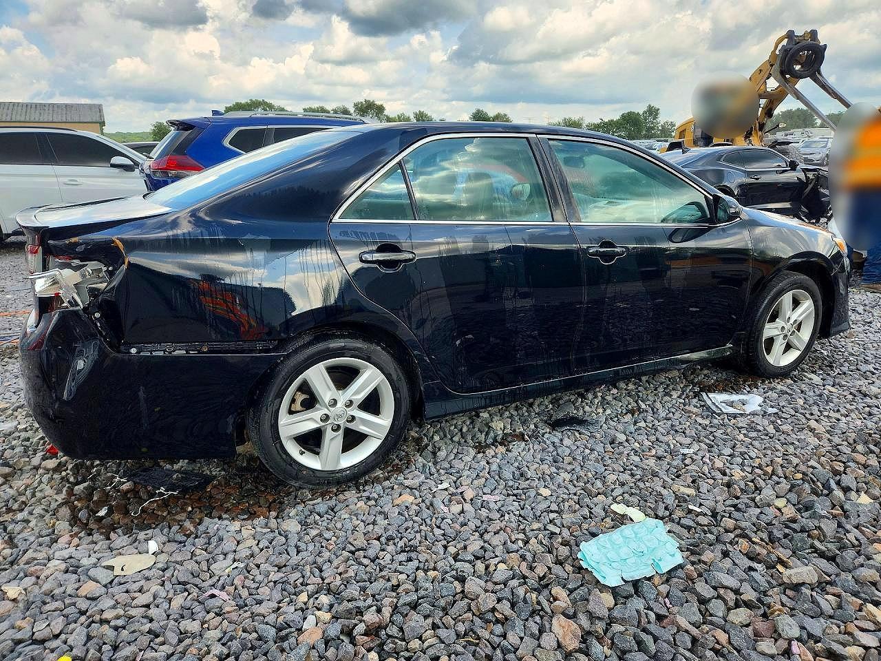 2014 Toyota Camry Se Black vin: 4T1BF1FK0EU459353