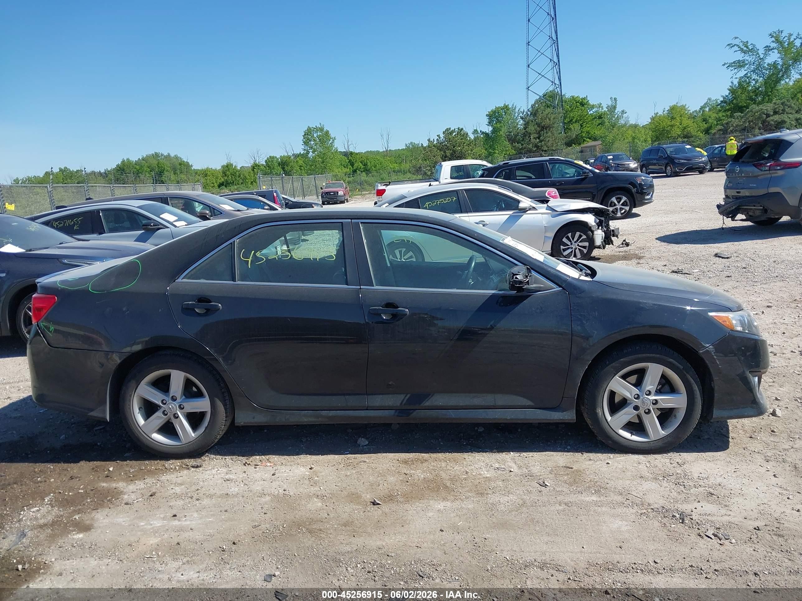 2014 Toyota Camry Se Black vin: 4T1BF1FK0EU461586