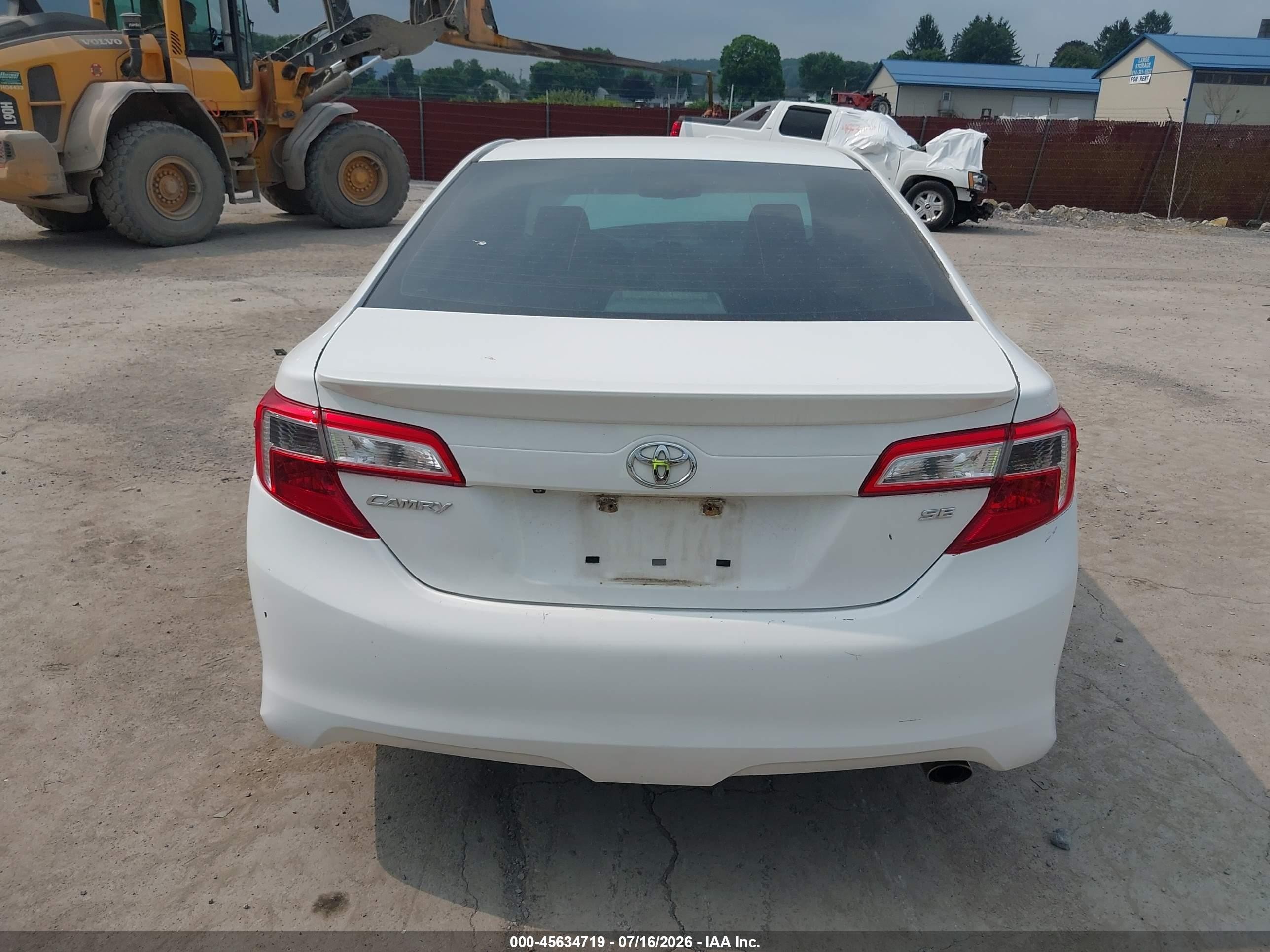 2014 Toyota Camry Se White vin: 4T1BF1FK0EU466626