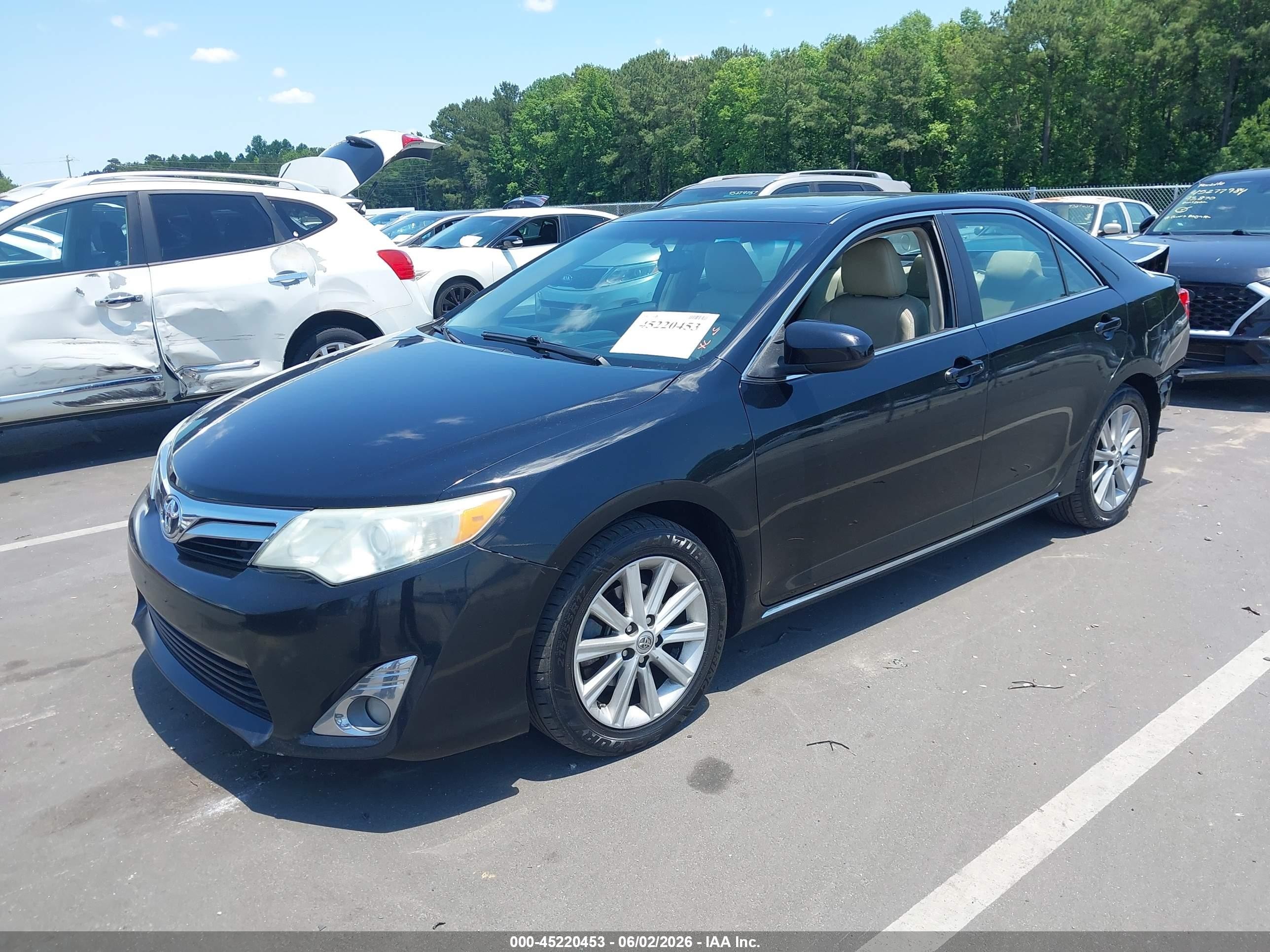 2014 Toyota Camry Xle Black vin: 4T1BF1FK0EU467470