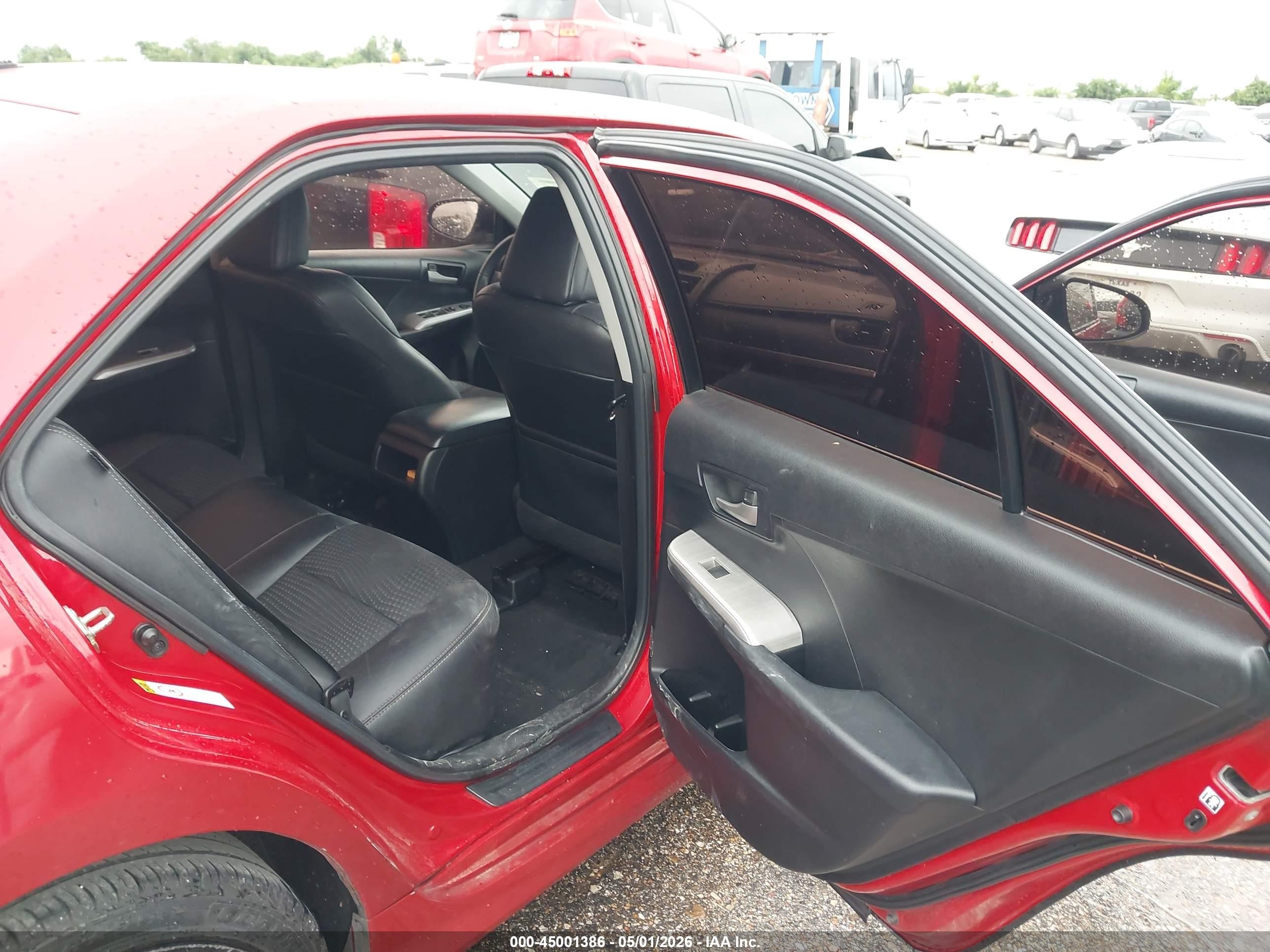 2014 Toyota Camry Se Red vin: 4T1BF1FK0EU729519