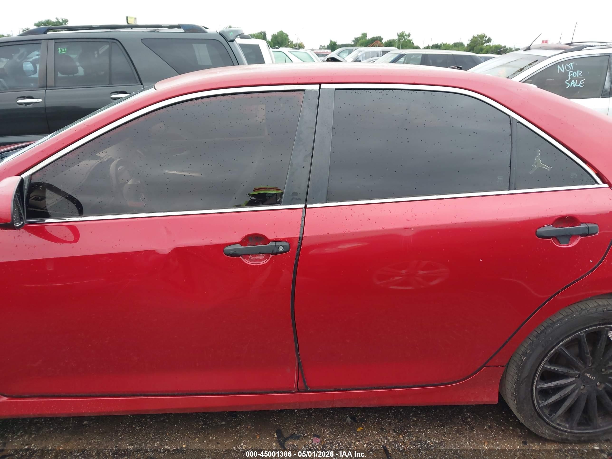 2014 Toyota Camry Se Red vin: 4T1BF1FK0EU729519