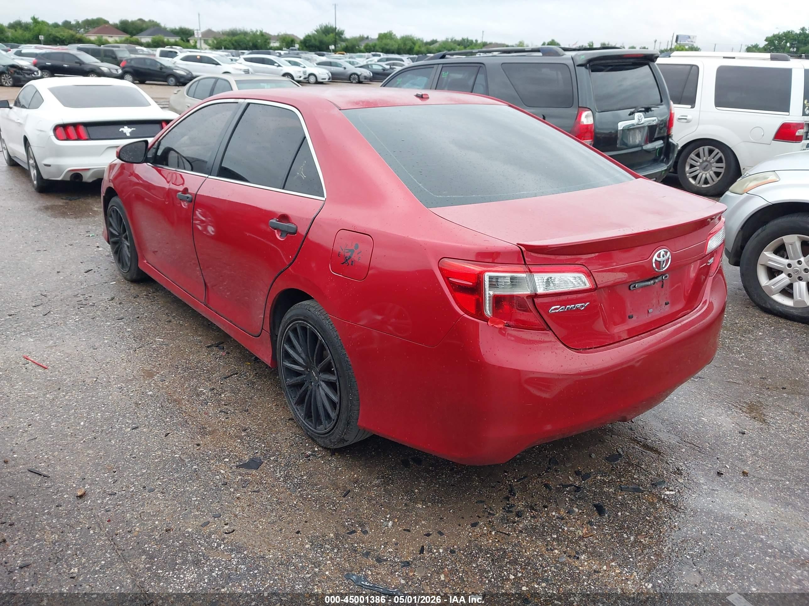 2014 Toyota Camry Se Red vin: 4T1BF1FK0EU729519
