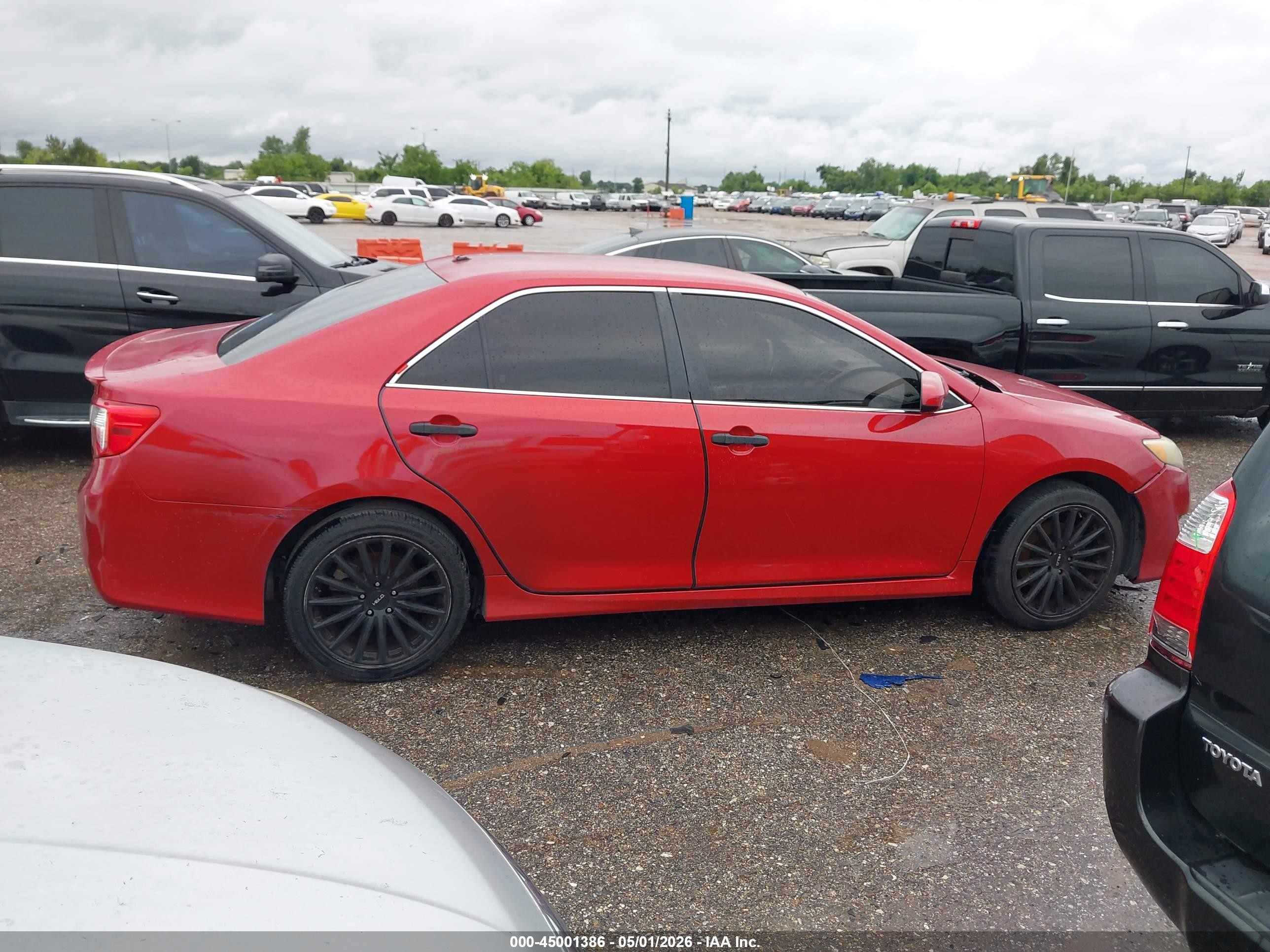 2014 Toyota Camry Se Red vin: 4T1BF1FK0EU729519