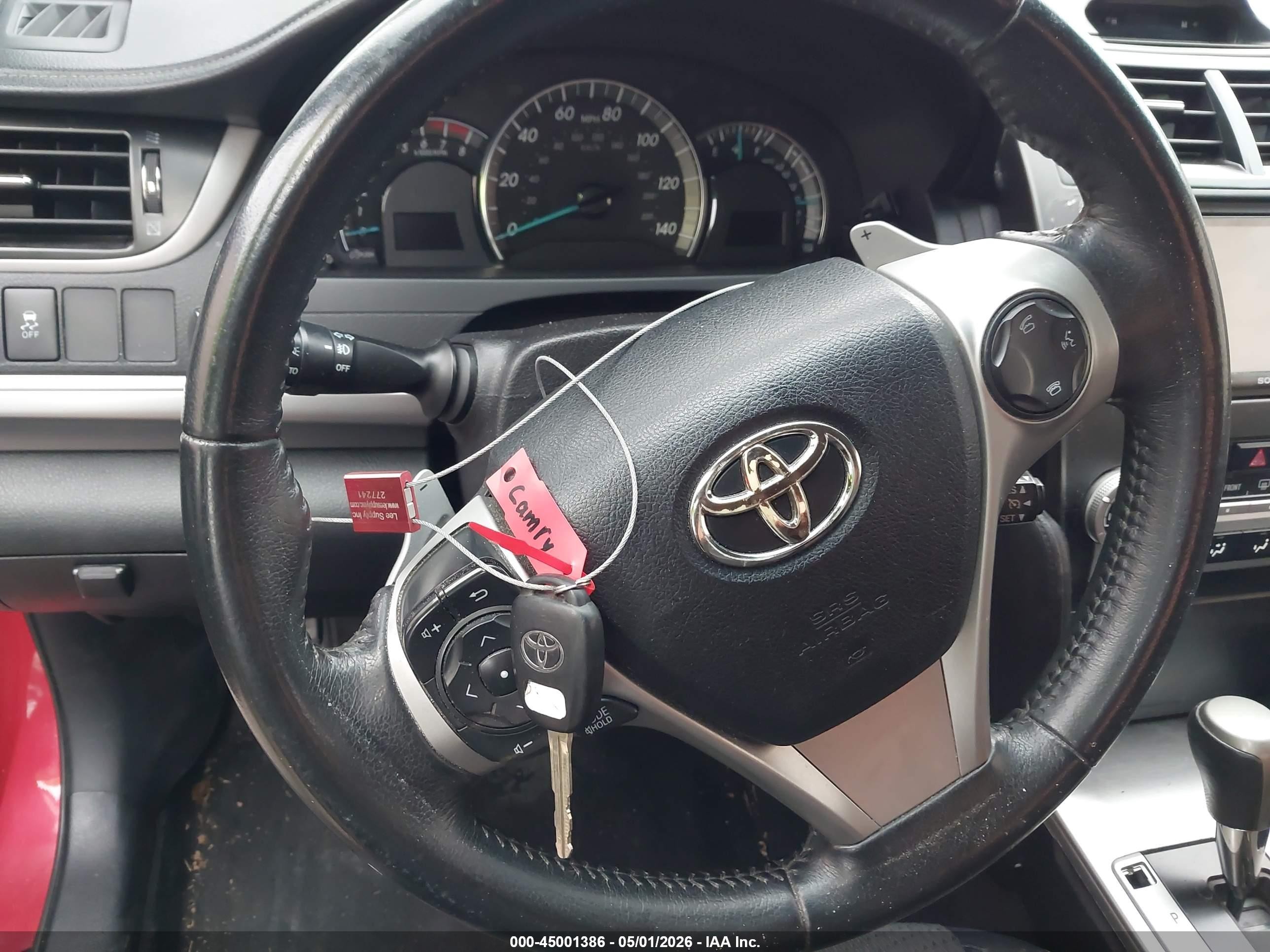 2014 Toyota Camry Se Red vin: 4T1BF1FK0EU729519