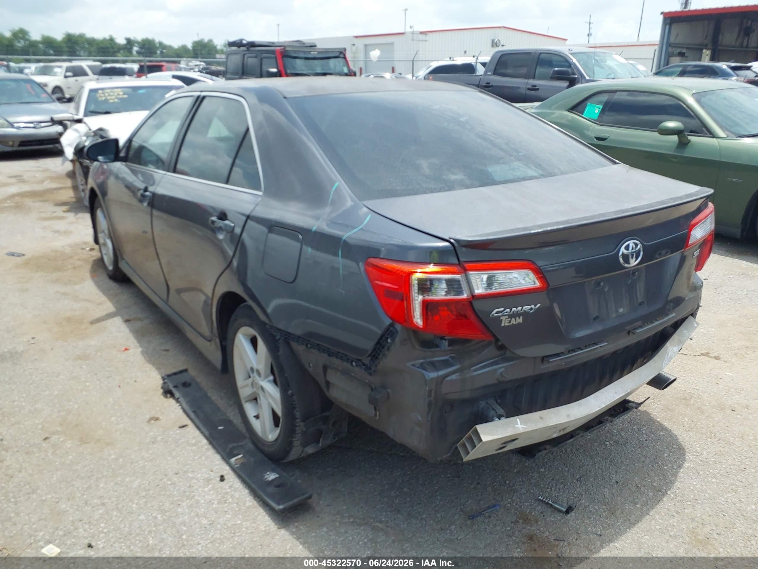2014 Toyota Camry Se Gray vin: 4T1BF1FK0EU734915