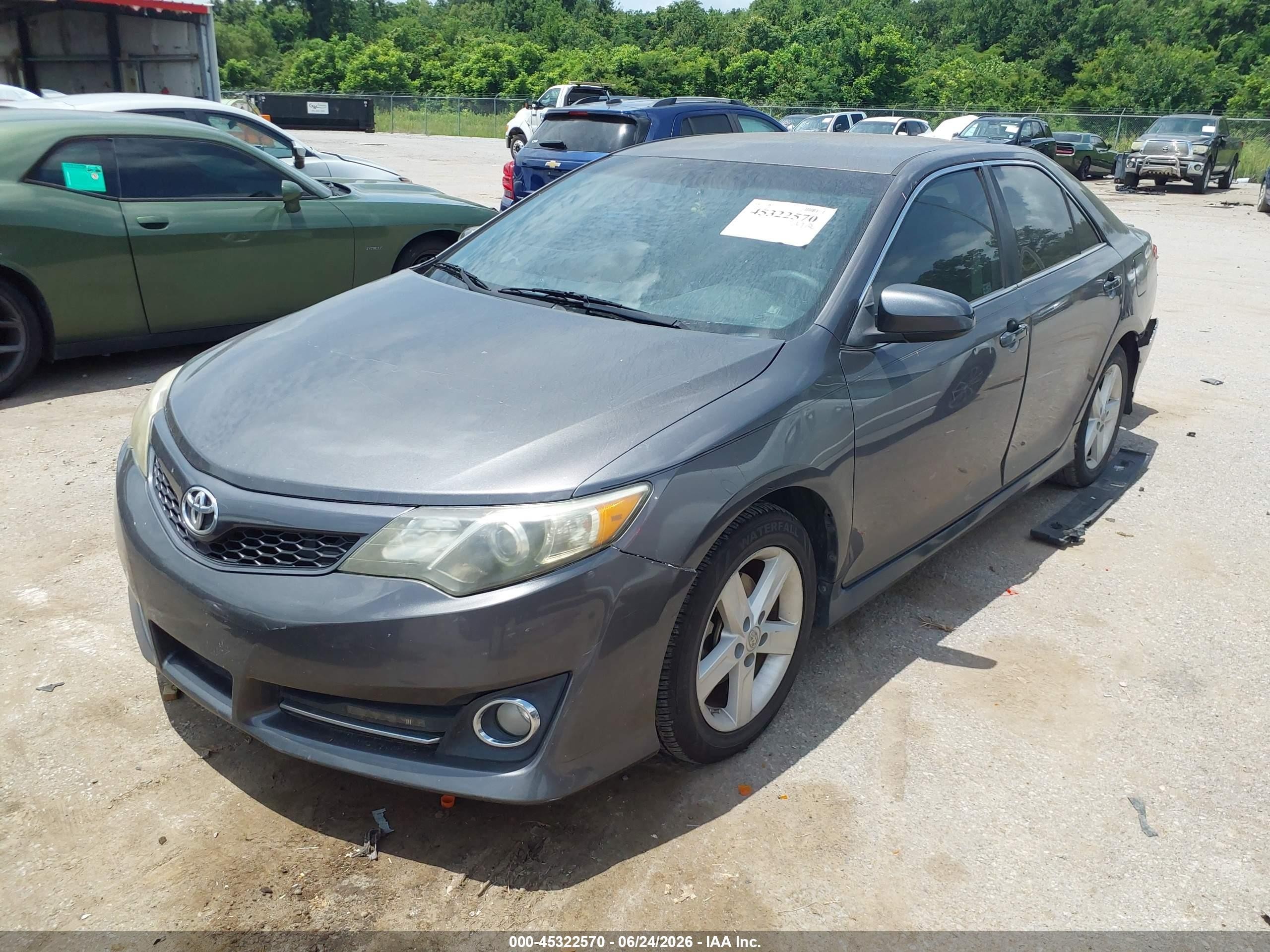 2014 Toyota Camry Se Gray vin: 4T1BF1FK0EU734915
