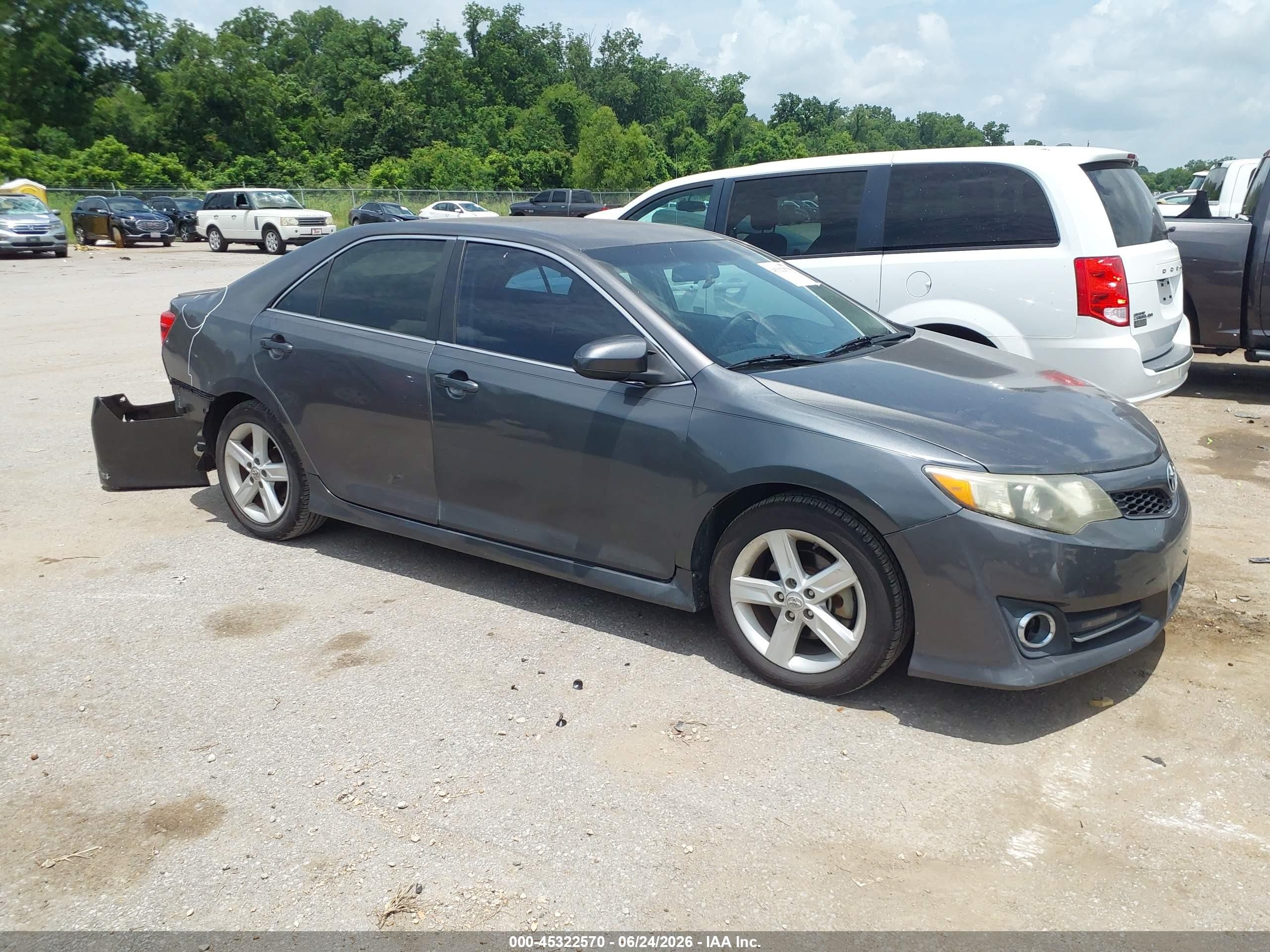 2014 Toyota Camry Se Gray vin: 4T1BF1FK0EU734915