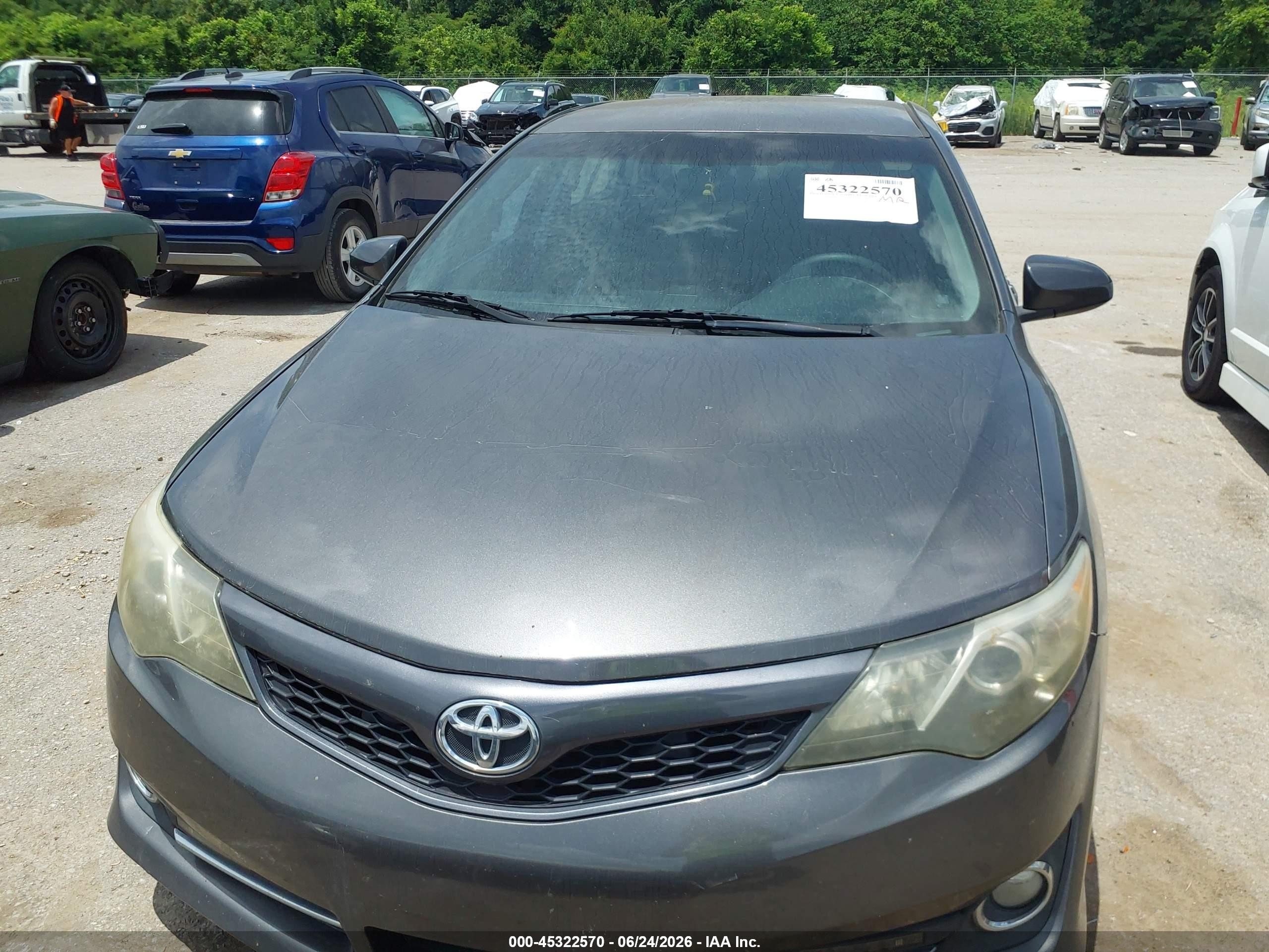 2014 Toyota Camry Se Gray vin: 4T1BF1FK0EU734915