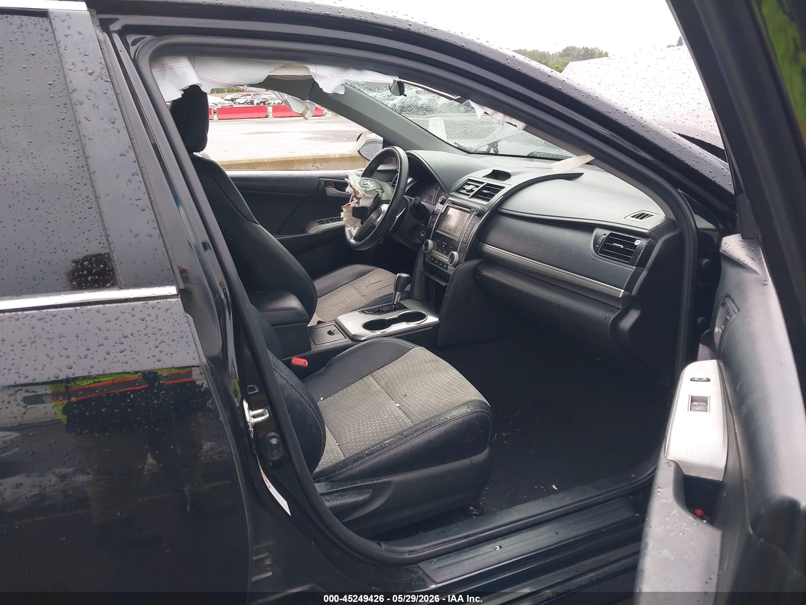 2014 Toyota Camry Se Black vin: 4T1BF1FK0EU741427